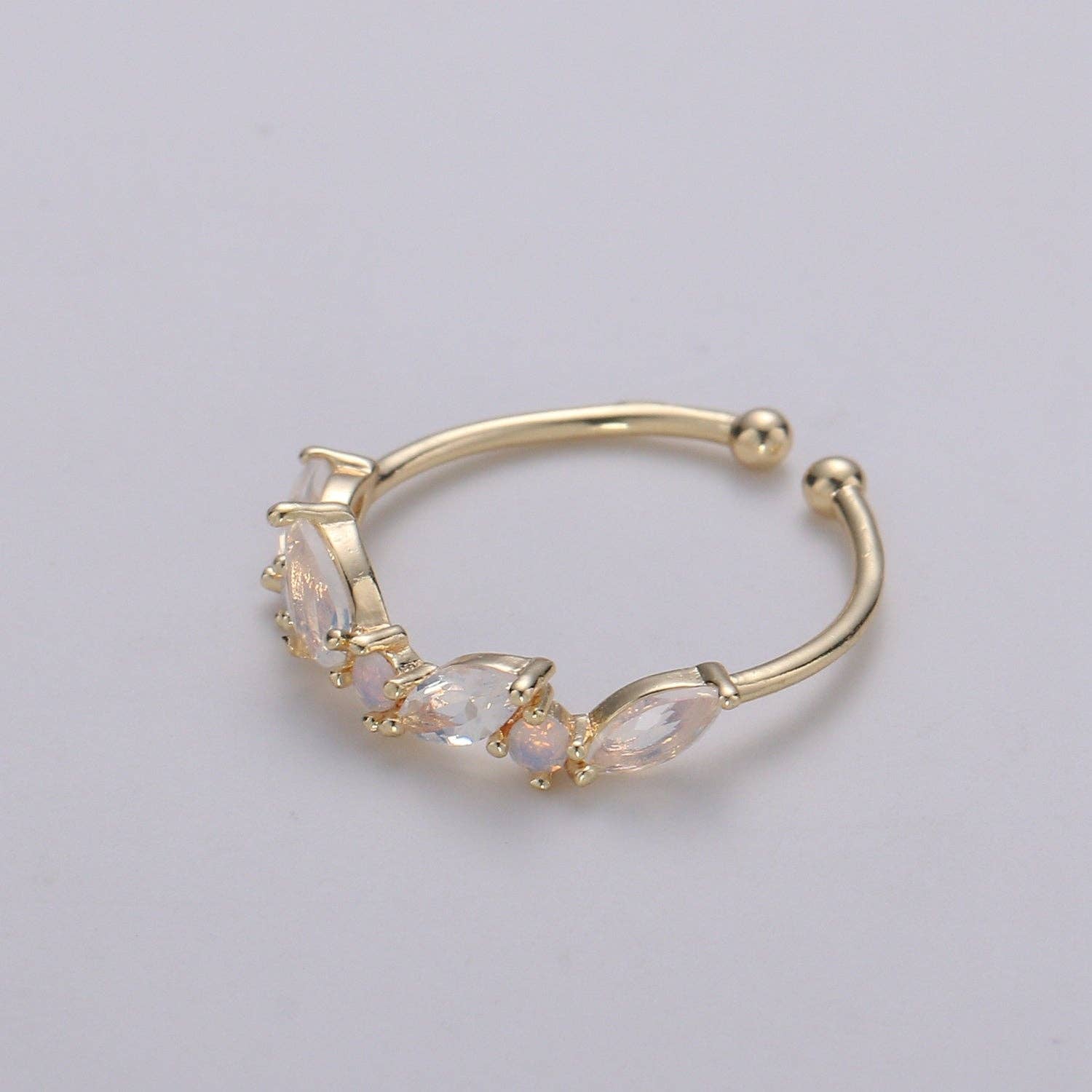 Dainty marquise ring by Private label featuring a delicate design and sparkling stone, perfect for everyday wear.