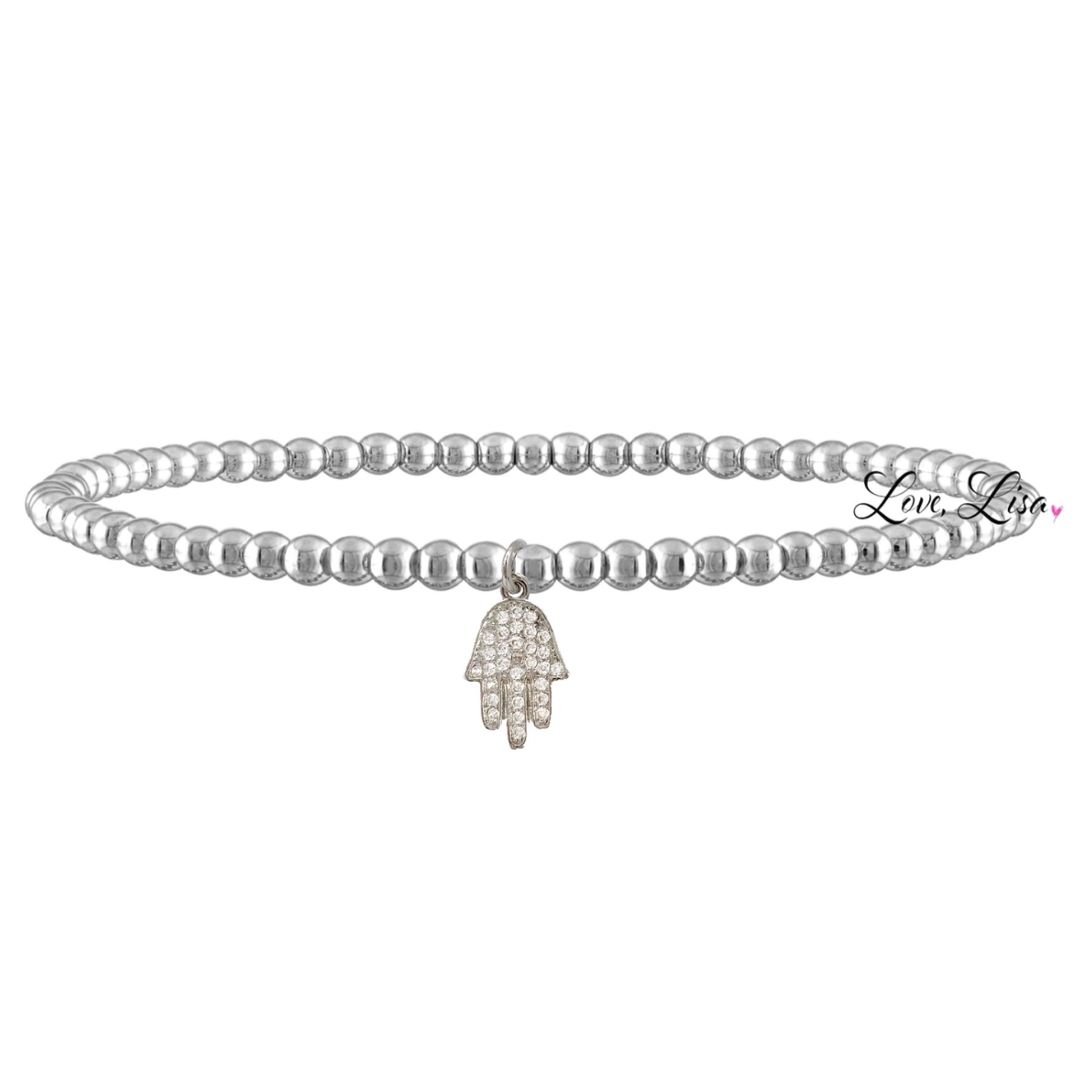 Sami Tiny Little Hamsa Beaded Bracelet - Let's Bag It