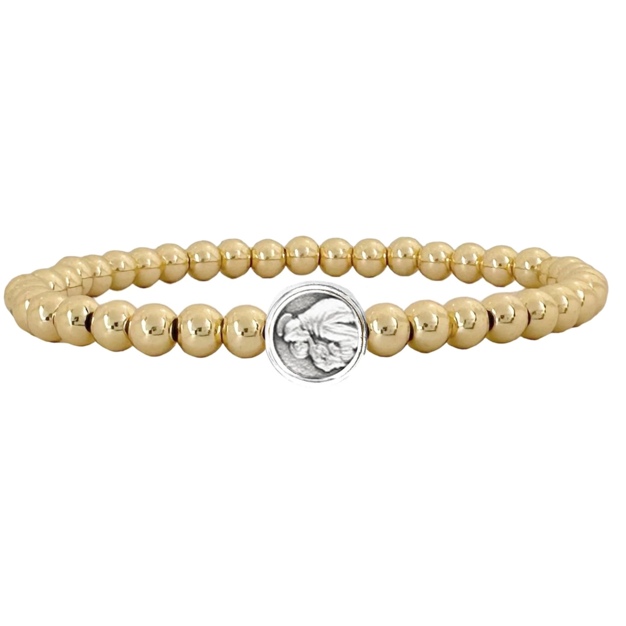 Subliminal St. Anthony Beaded Stretch Prayer Bracelet - Let's Bag It