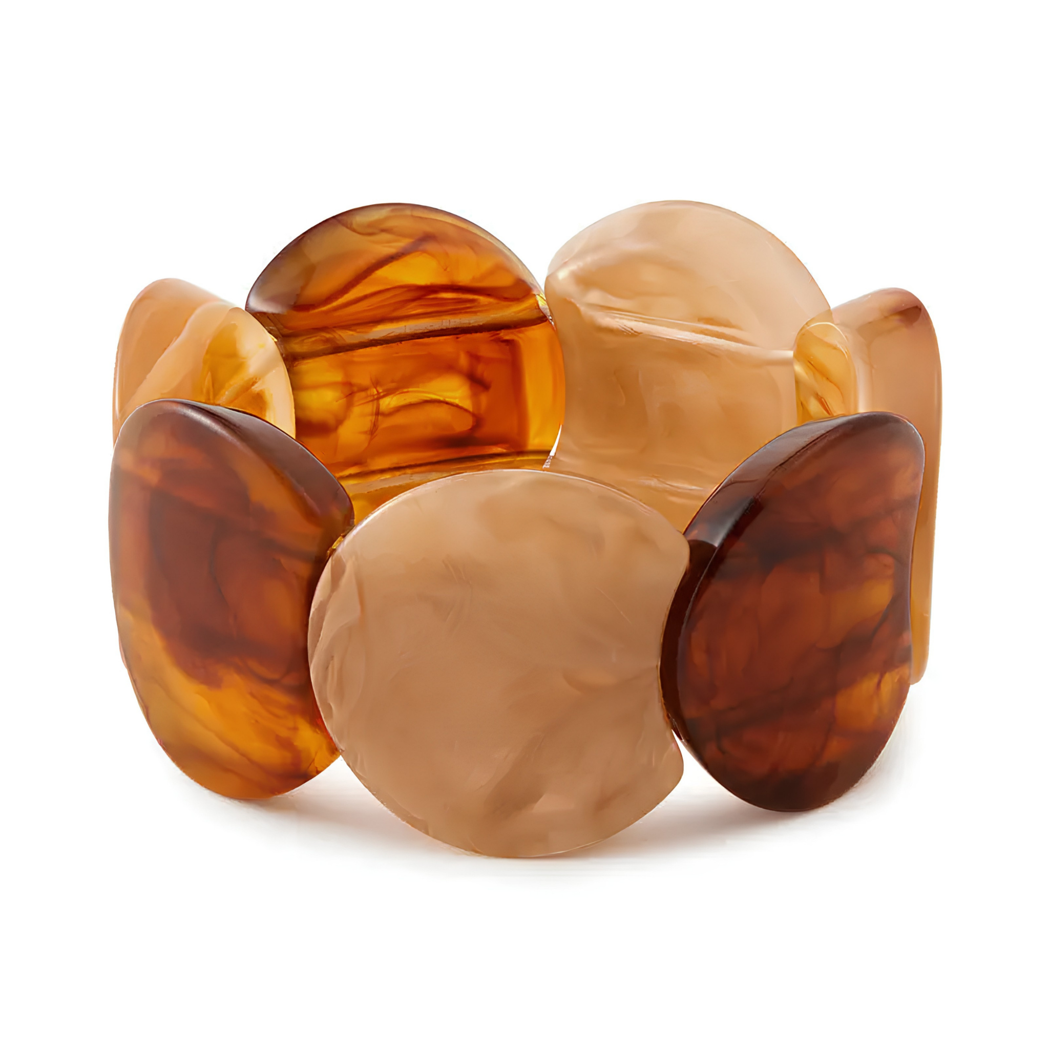 Trendy Irregular Texture Acrylic Bangle Bracelet