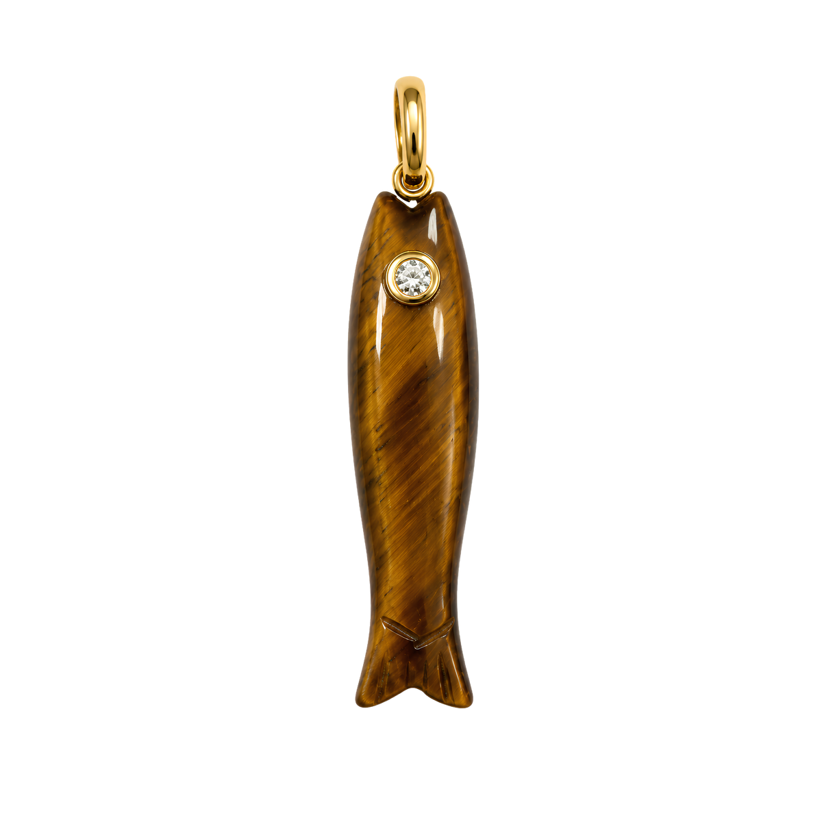 Gemstone Fish Charm