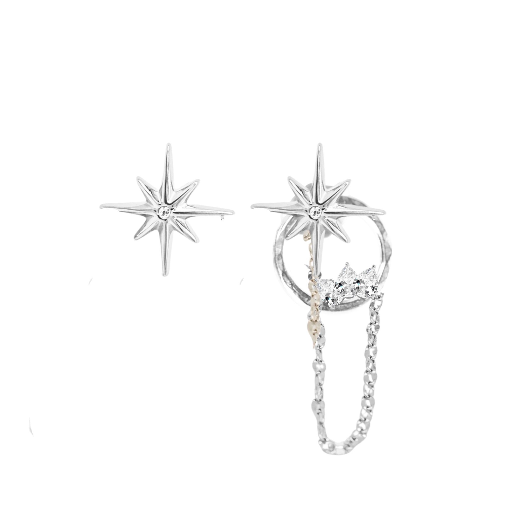 Celestial Starburst Chain Studs - Let's Bag It