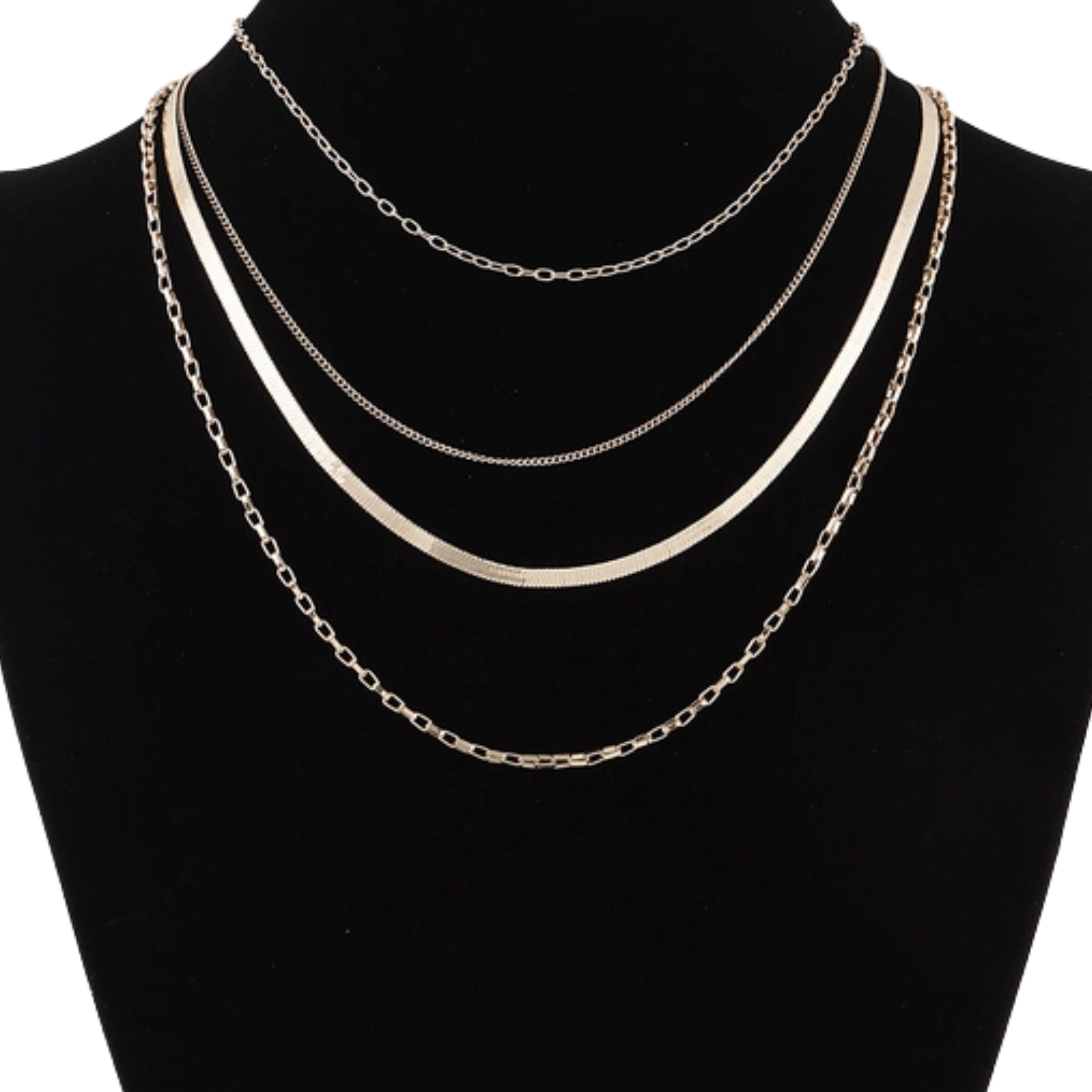 Multi Snake Chain Necklace - Let's Bag It