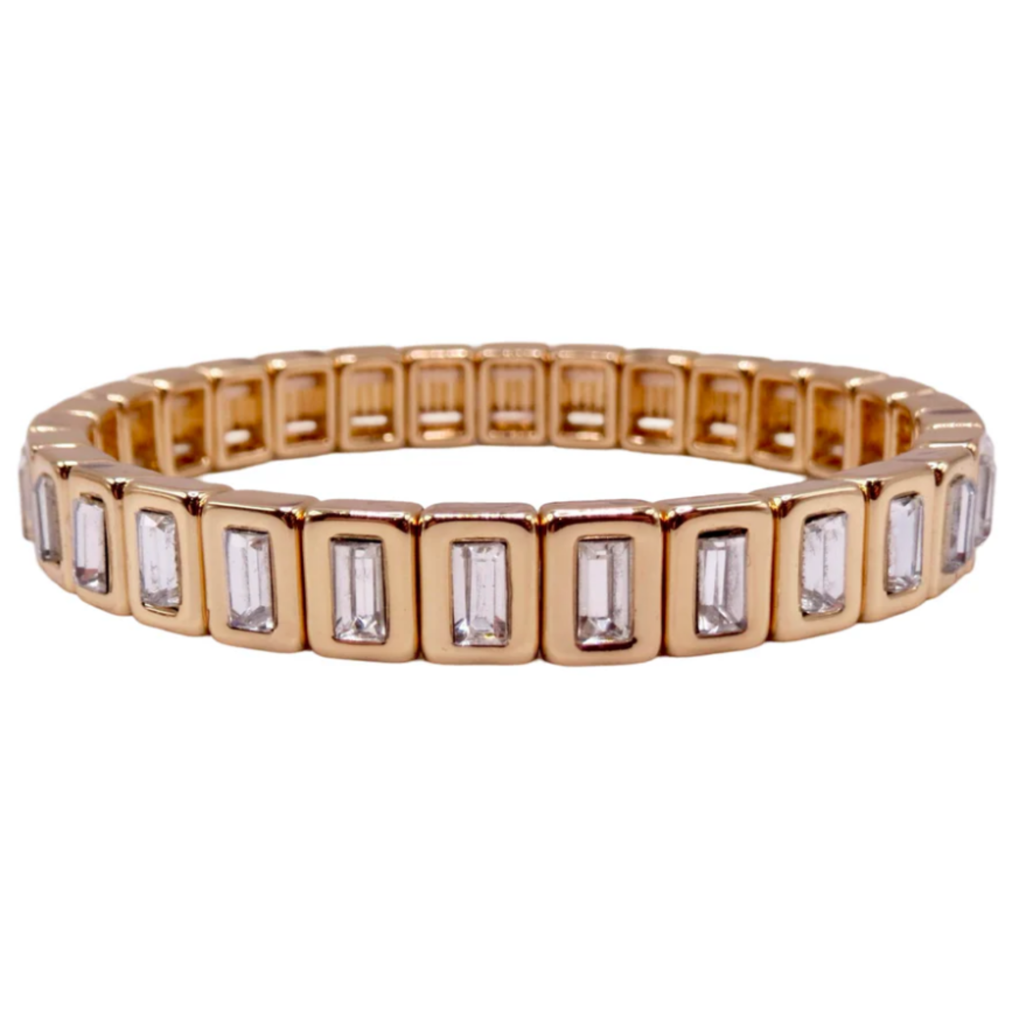 The Baguette Clear Gem Bracelet - Let's Bag It