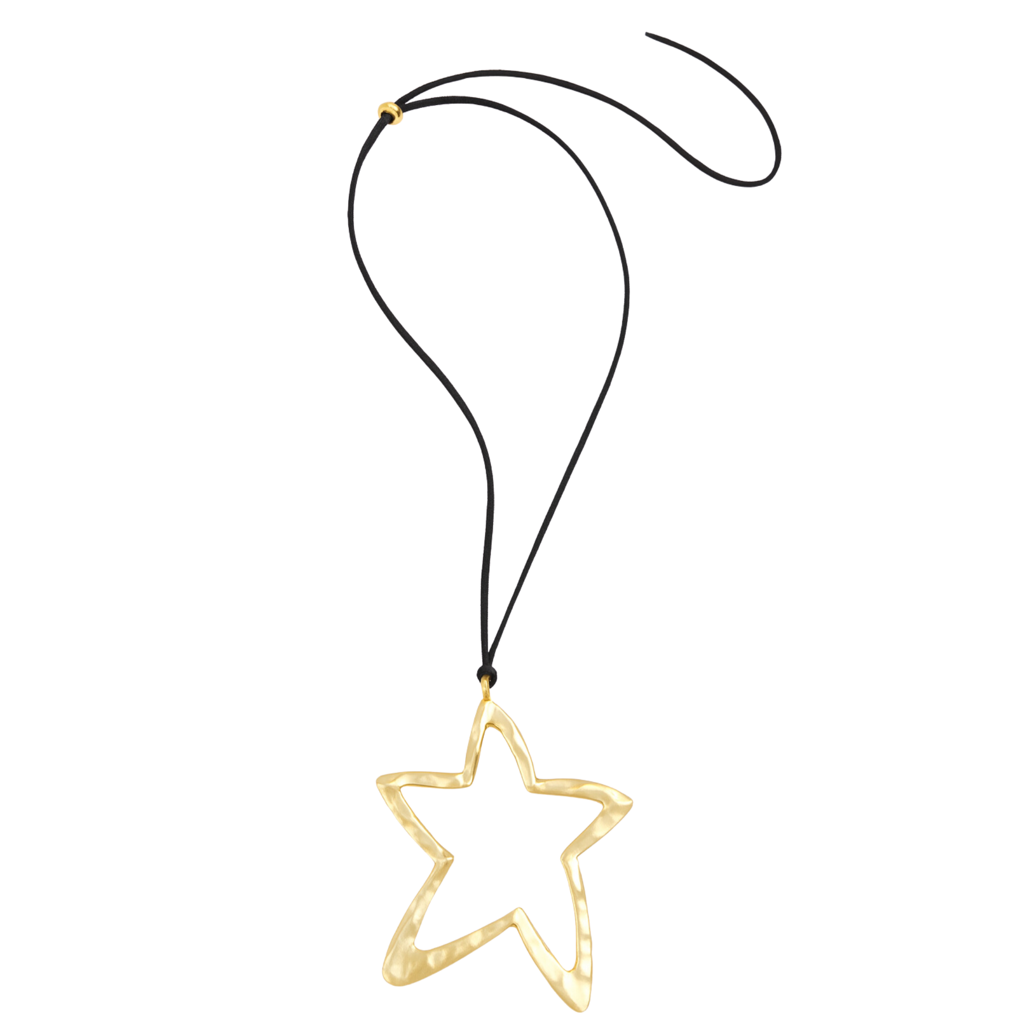 Cowgirl Star Suede Adjustable Pendant Necklace