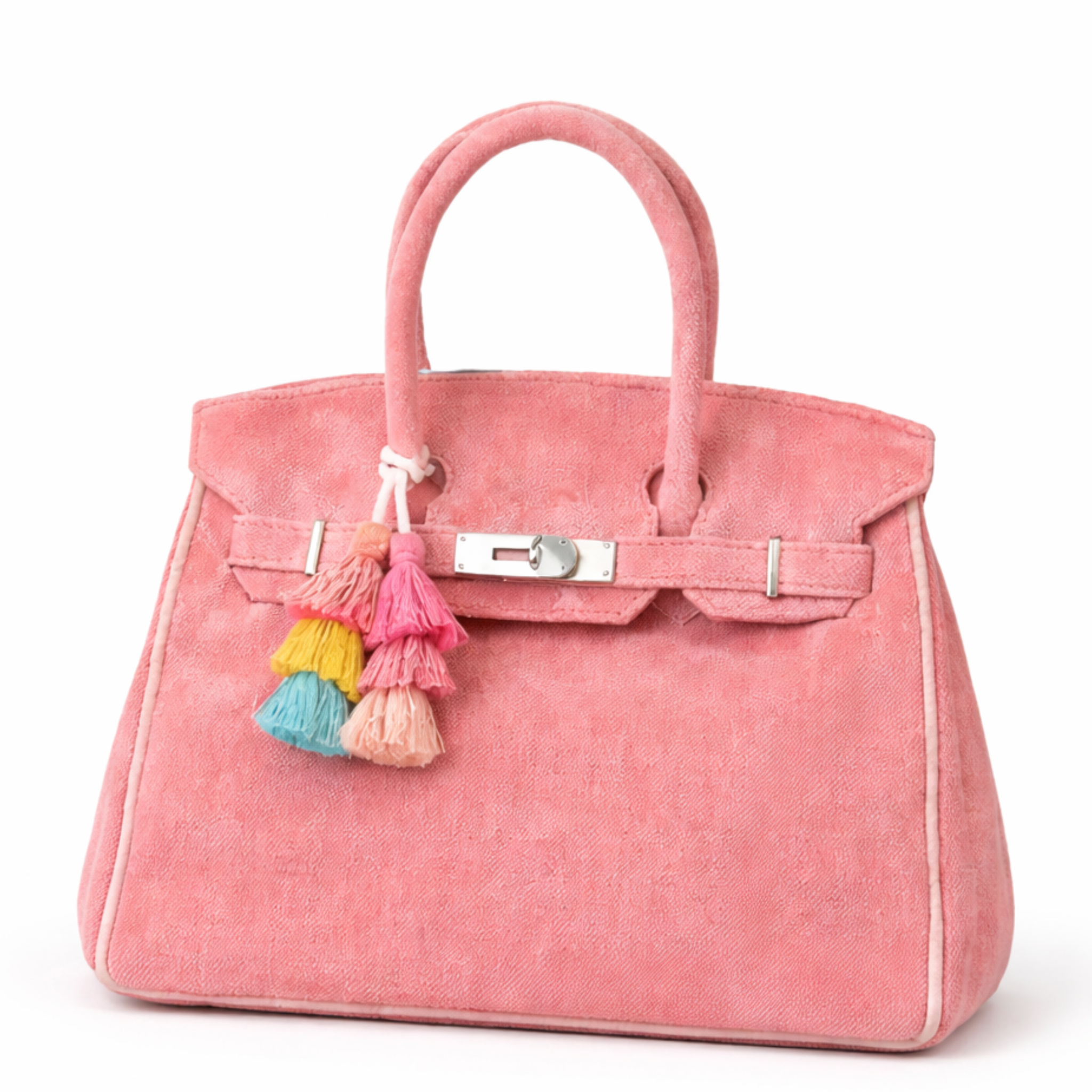 Soft terry cloth boat tote bag by private label, showcasing a spacious, casual carryall with sturdy handles and a relaxed style.