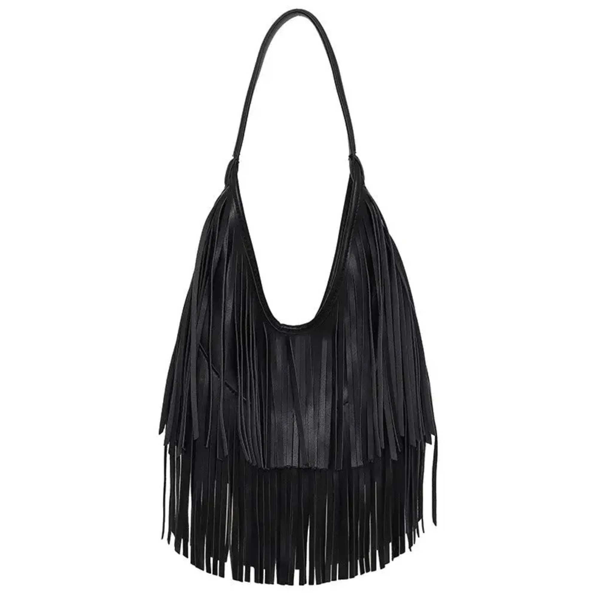 Shoulder Tote Bag with Fringe Women
