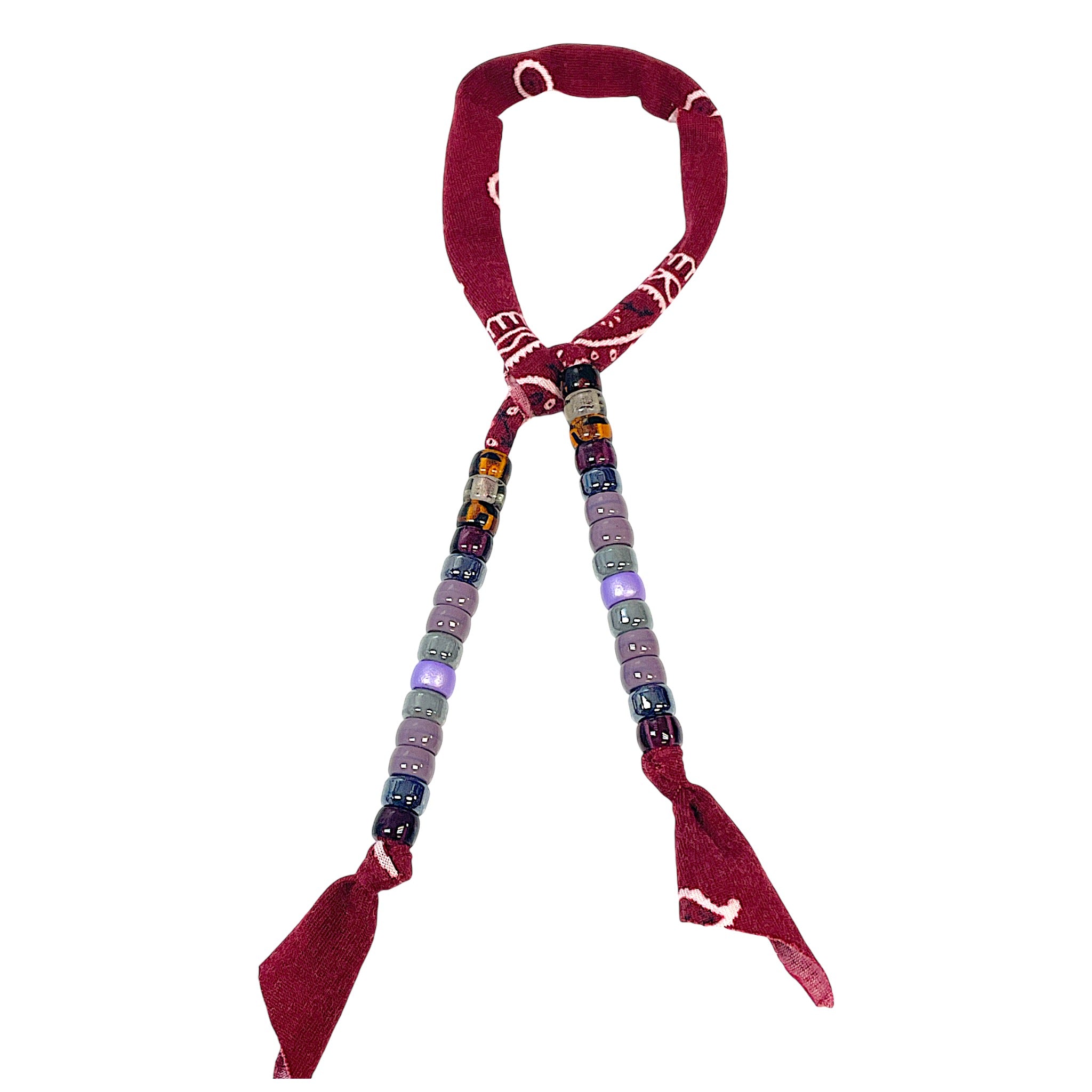 Bandana Beaded Bag Charms - Let's Bag It