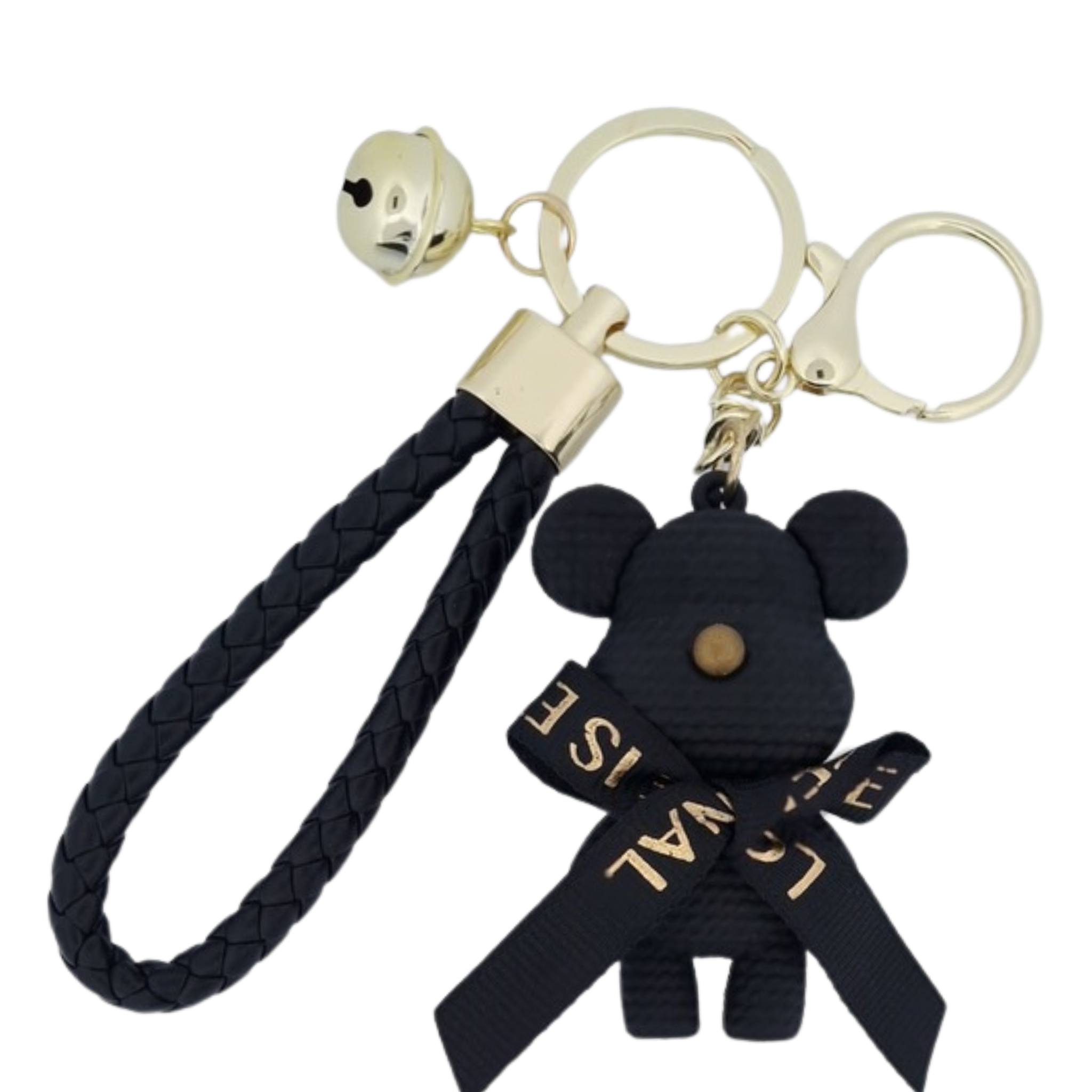 Private label Teddy Bear Eternal Love keychain featuring a cute plush teddy bear design with a metal keyring.
