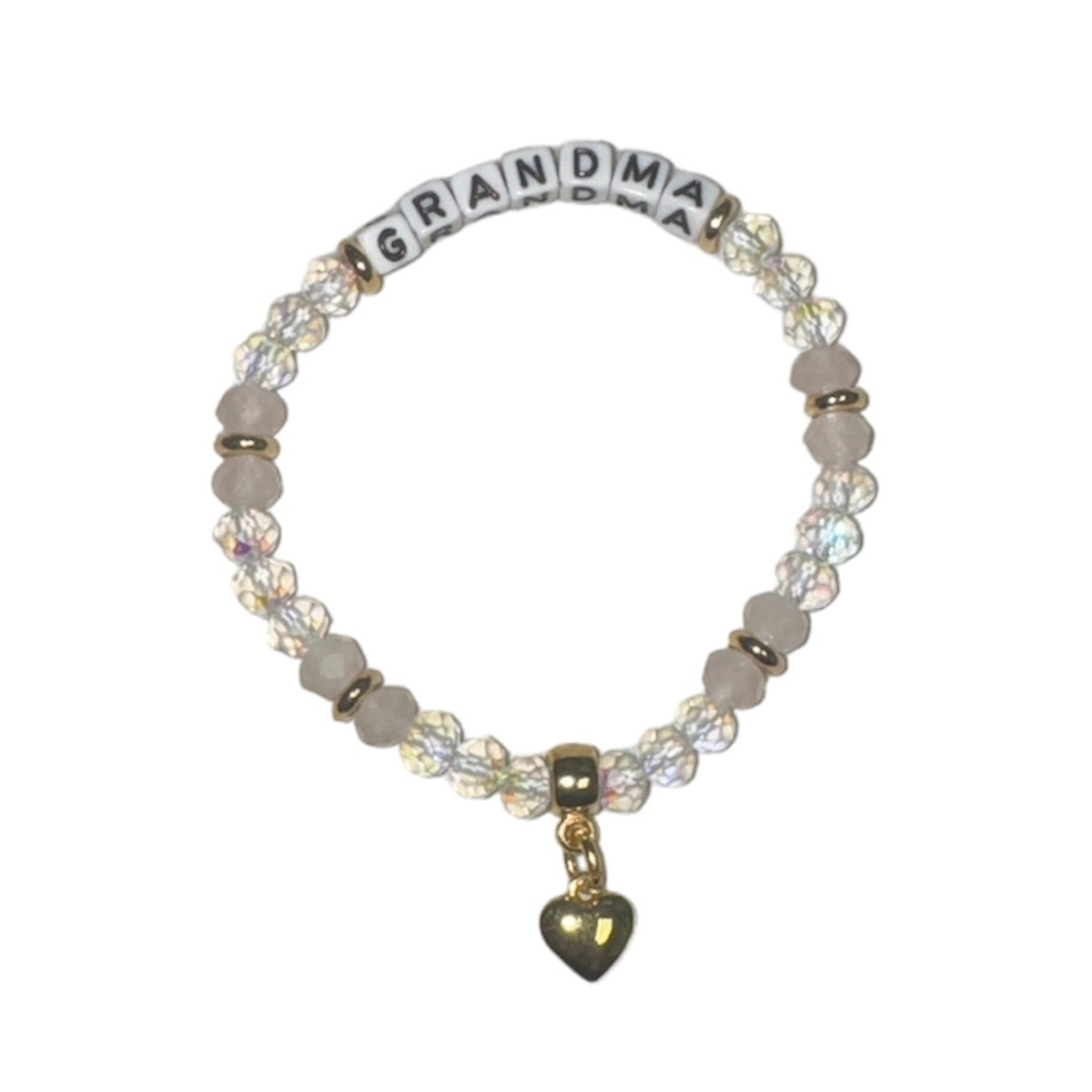Beadstein x Lets Bag It Grandma crystal bracelet featuring sparkling crystals and a stylish design on a delicate bracelet.