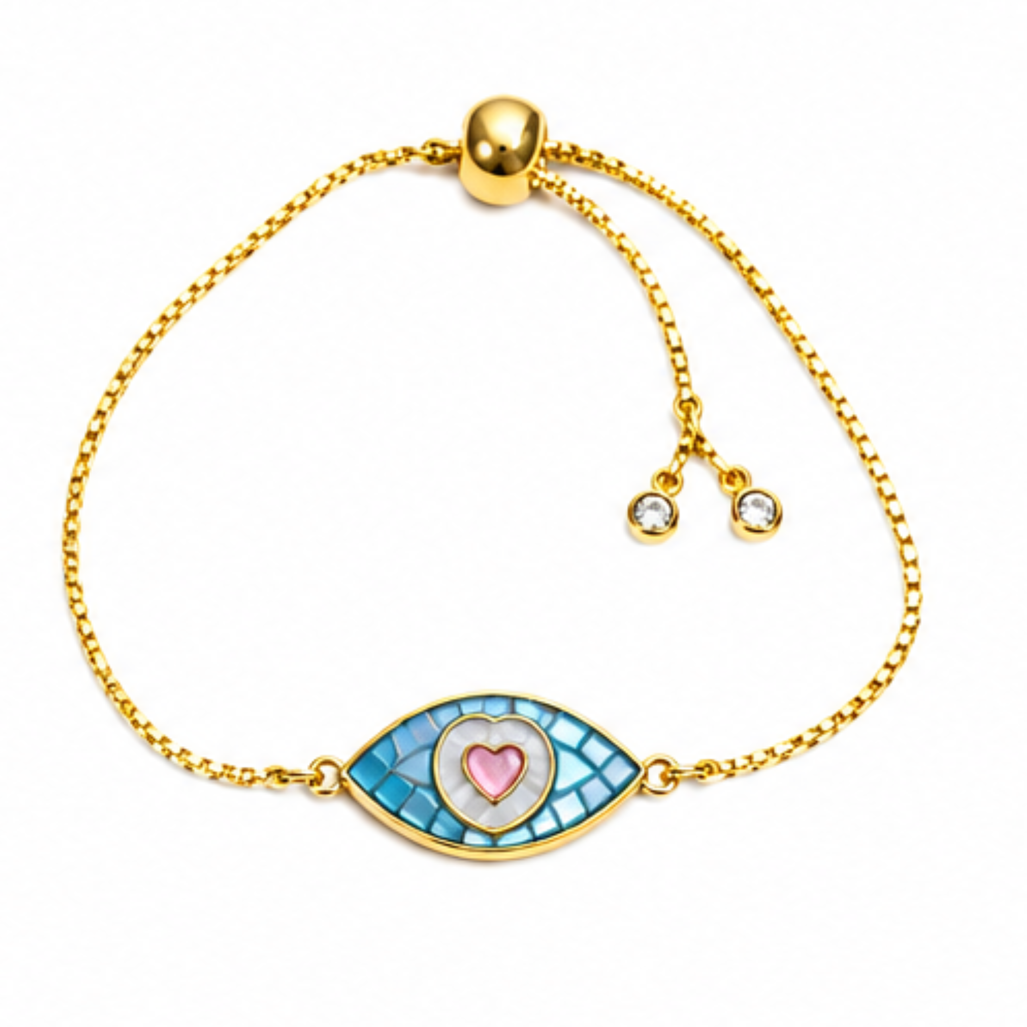 Mosaic Evil Eye Pull Bracelet