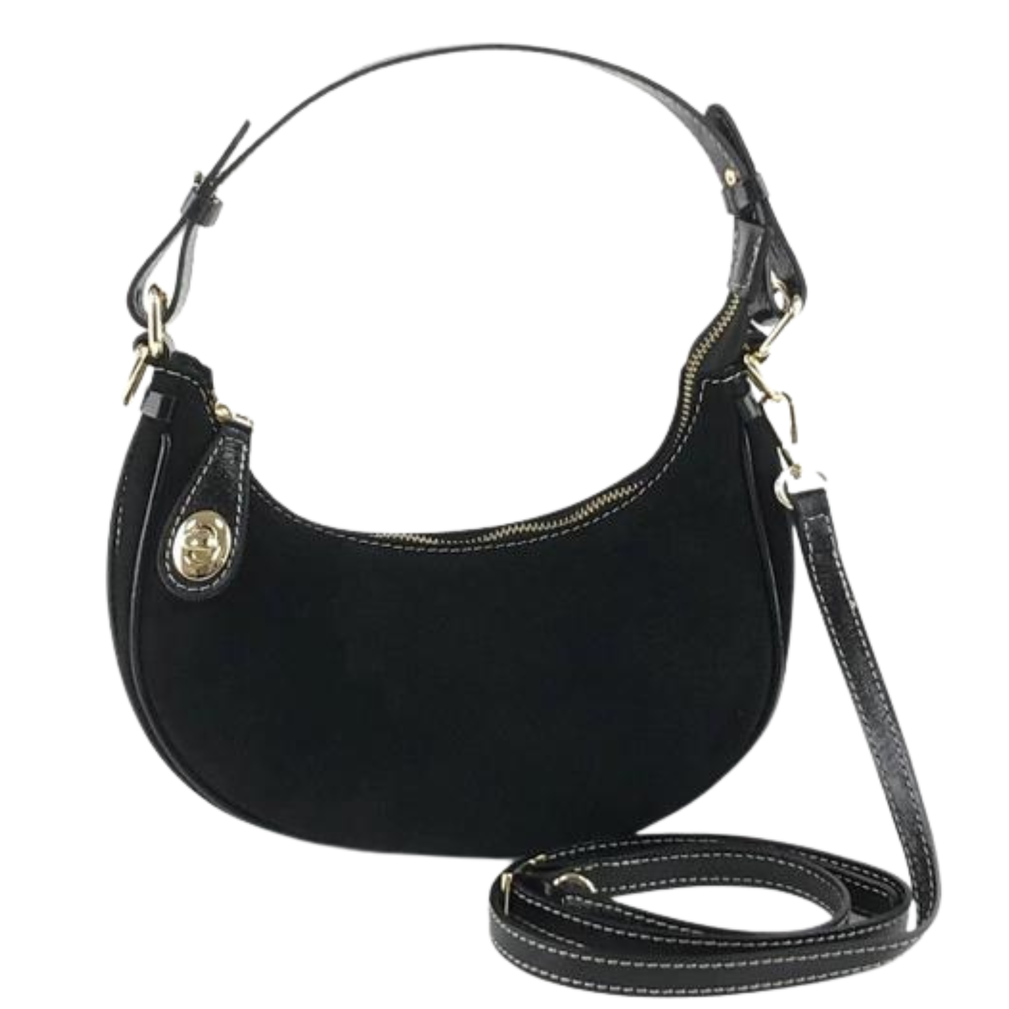 Emery Suede Shimmer Hobo - Let's Bag It