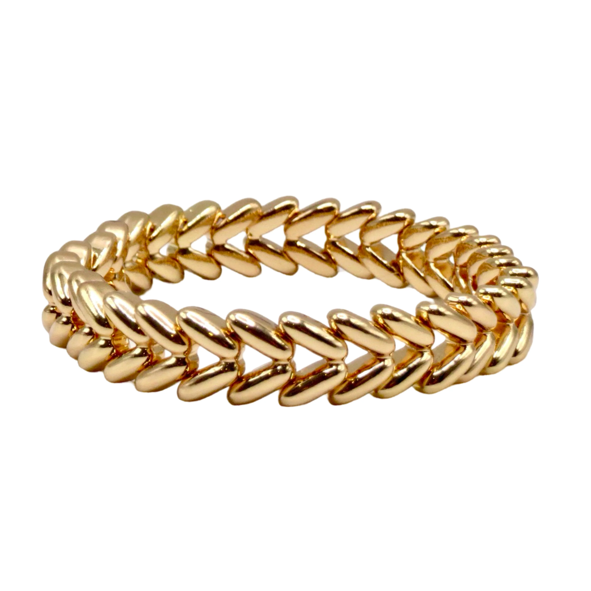 Waving Wheat Gold Bracelet