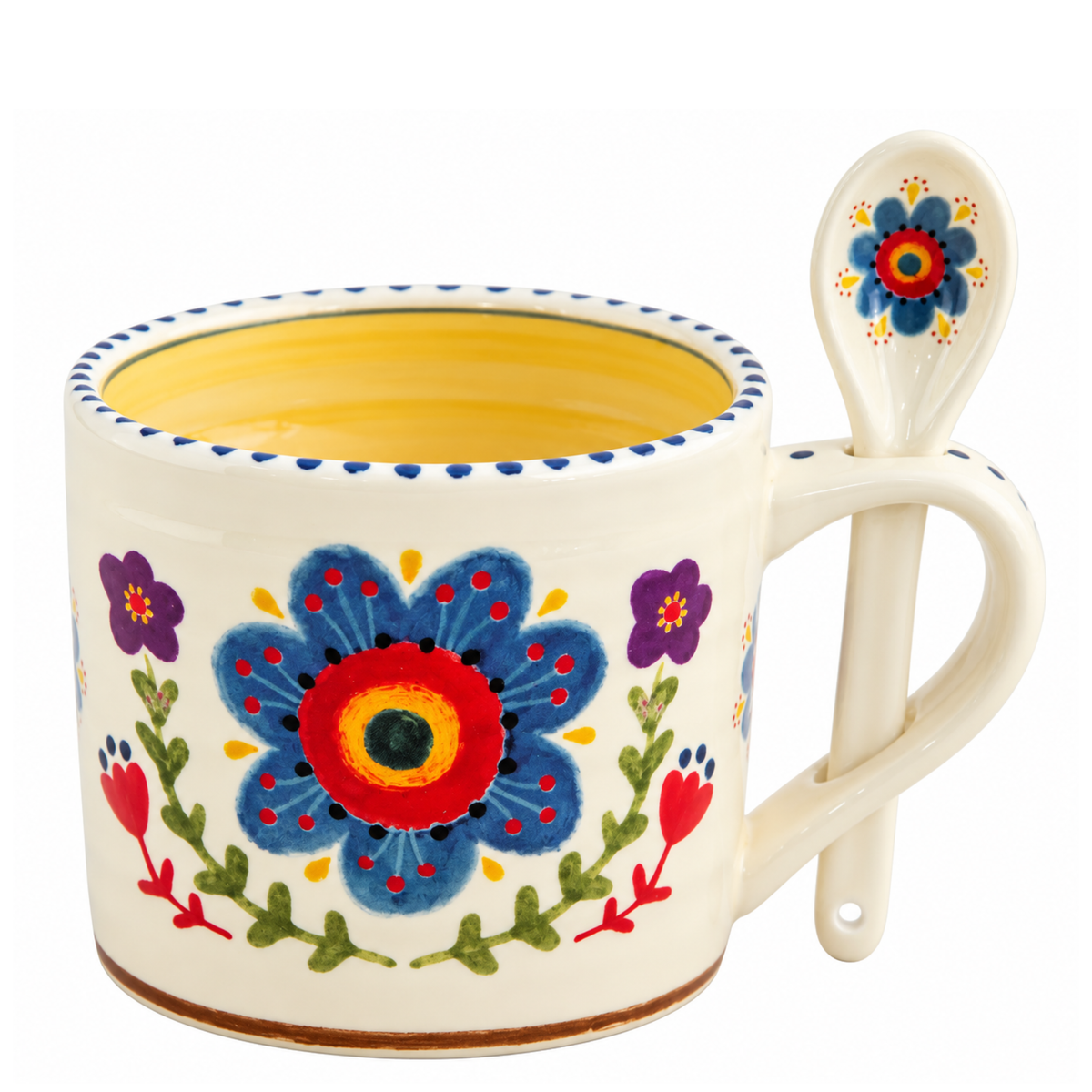 Hazel Mug & Spoon Set - Thankful Grateful Blessed