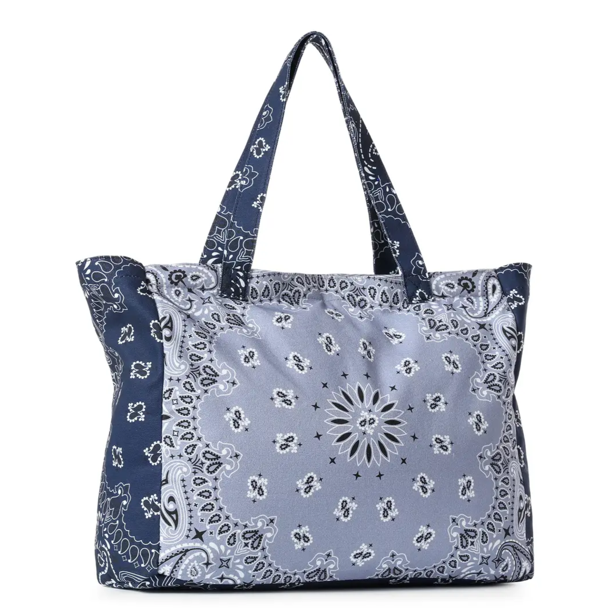 Bandana Print Canvas Tote