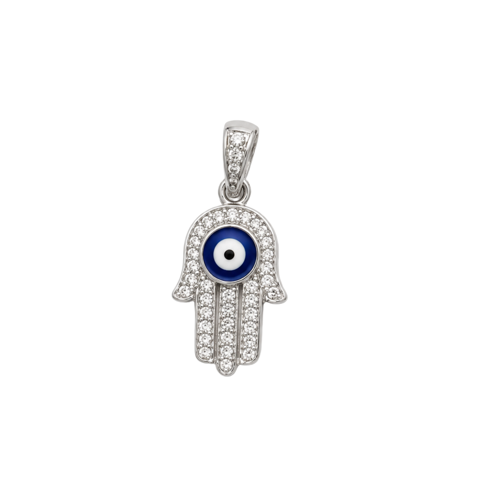 CZ Sterling Hamsa Charms