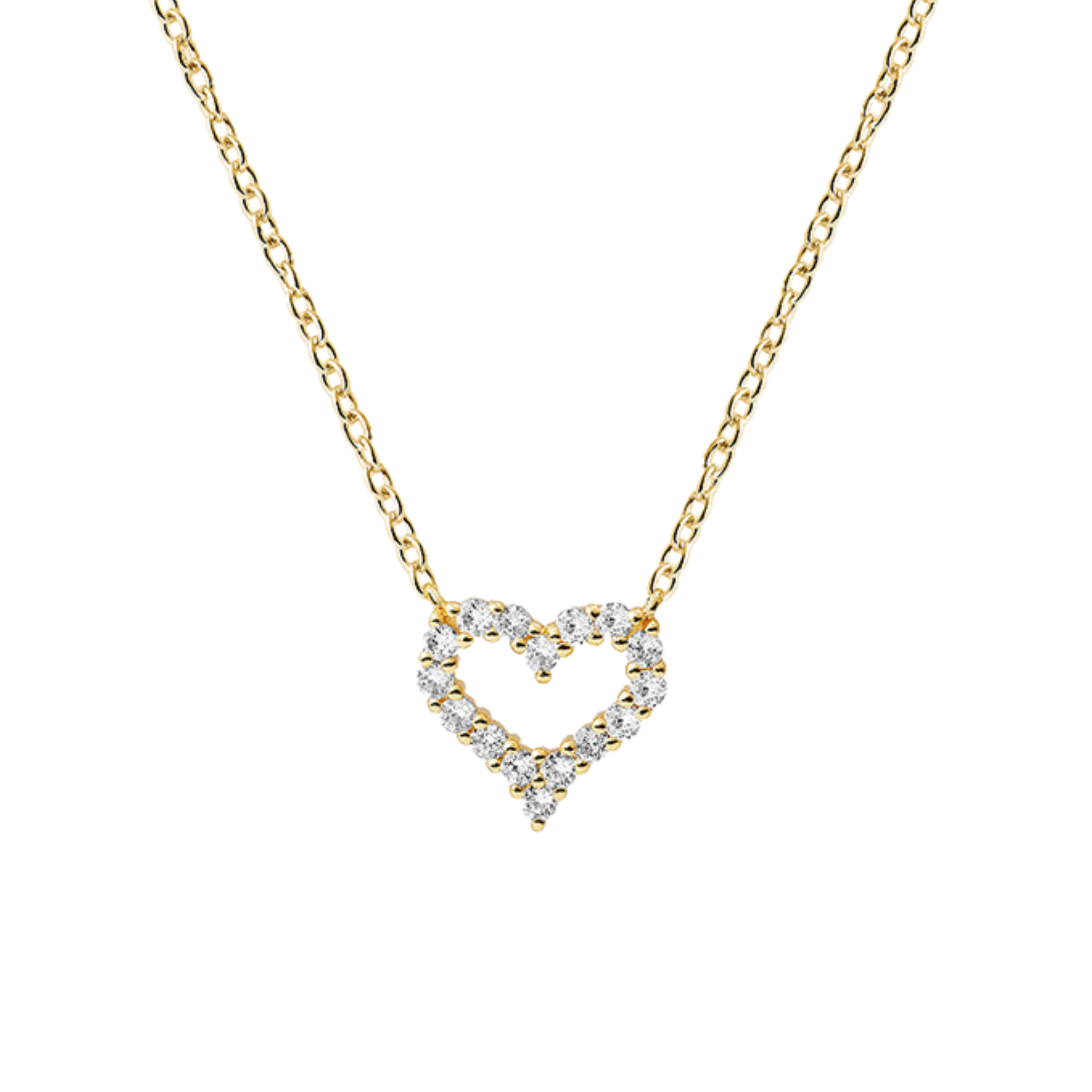 Mini Sterling Silver Heart Necklace - N1833GS