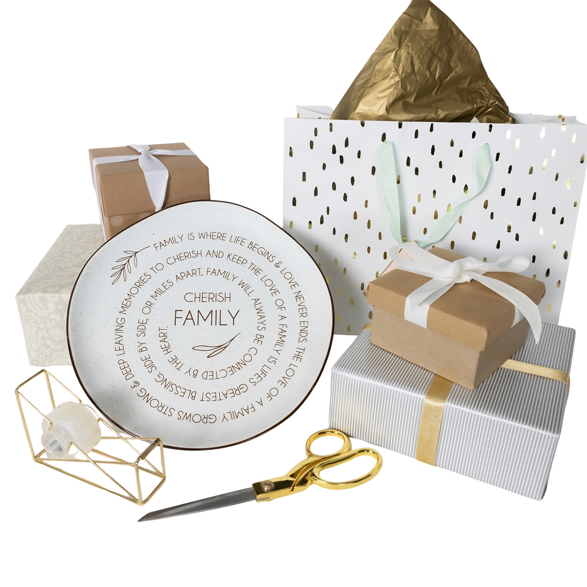 Cherish Family - 10.5" Ceramic Plate