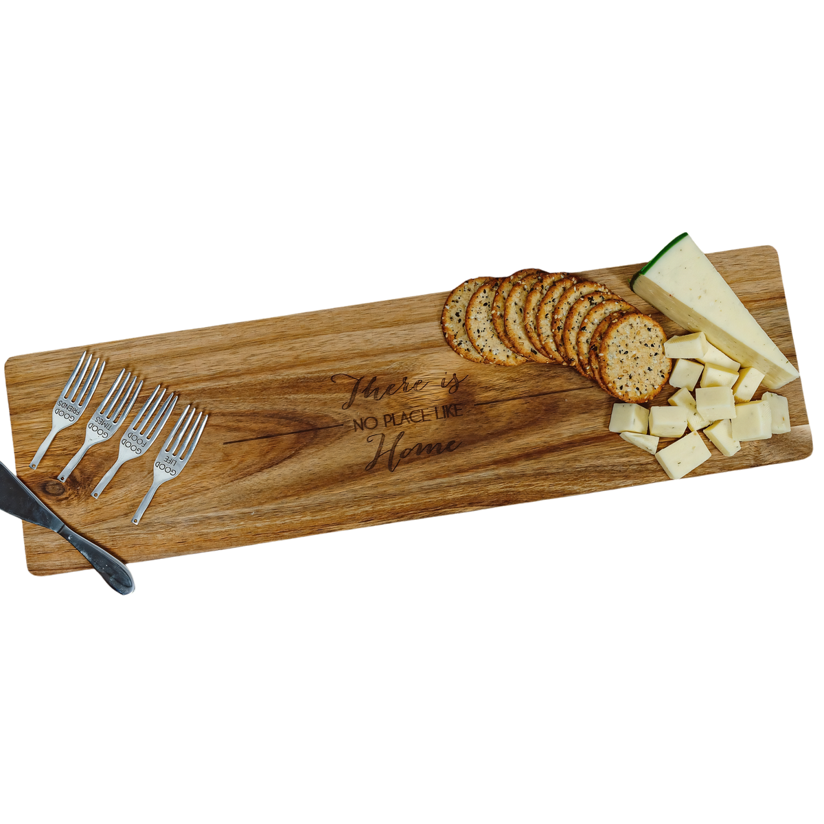 Home - 21" Acacia Cheese/Bread Board Set