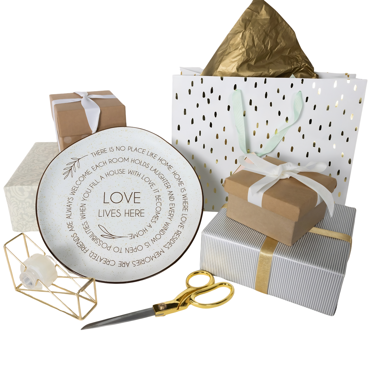 Love Lives Here - 10.5" Ceramic Plate