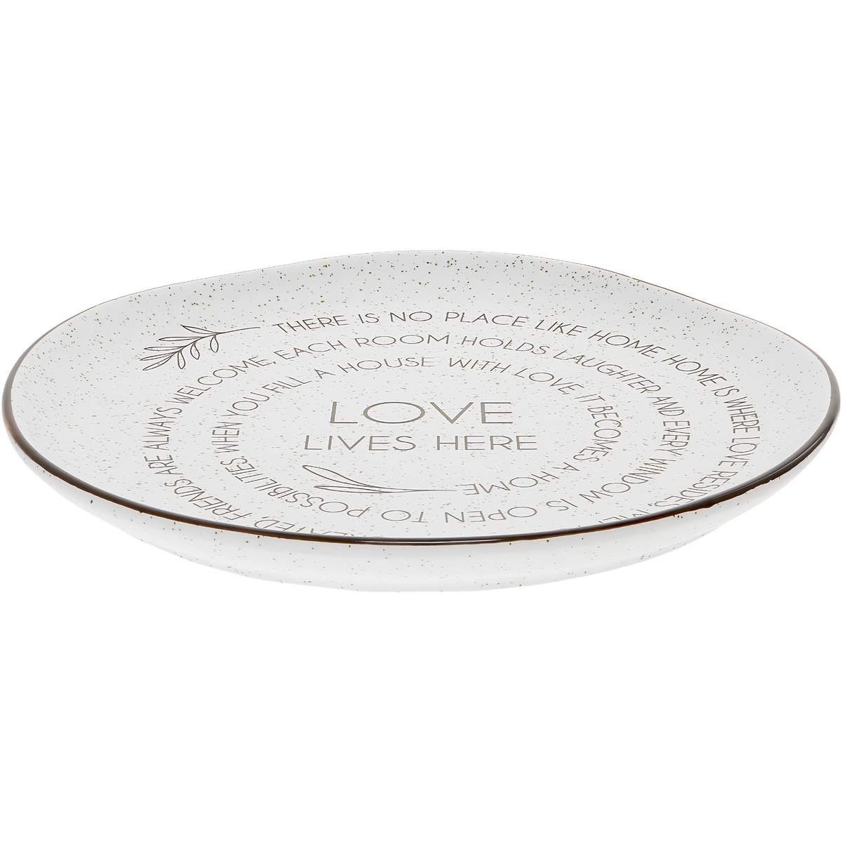 Love Lives Here - 10.5" Ceramic Plate