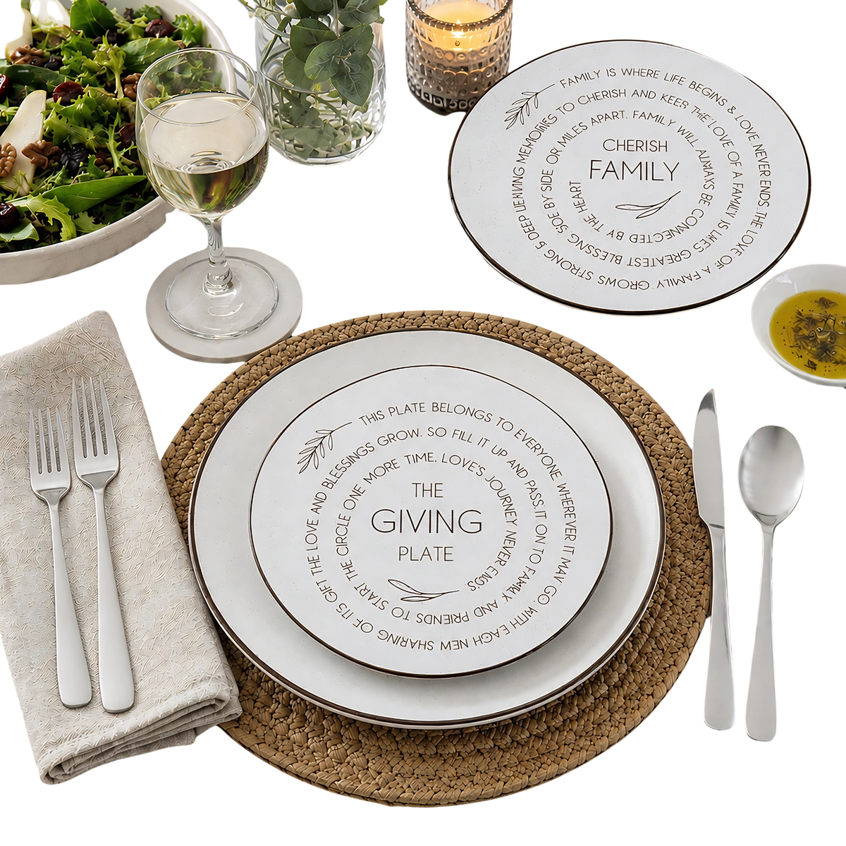 The Giving Plate - 10.5" Ceramic Plate