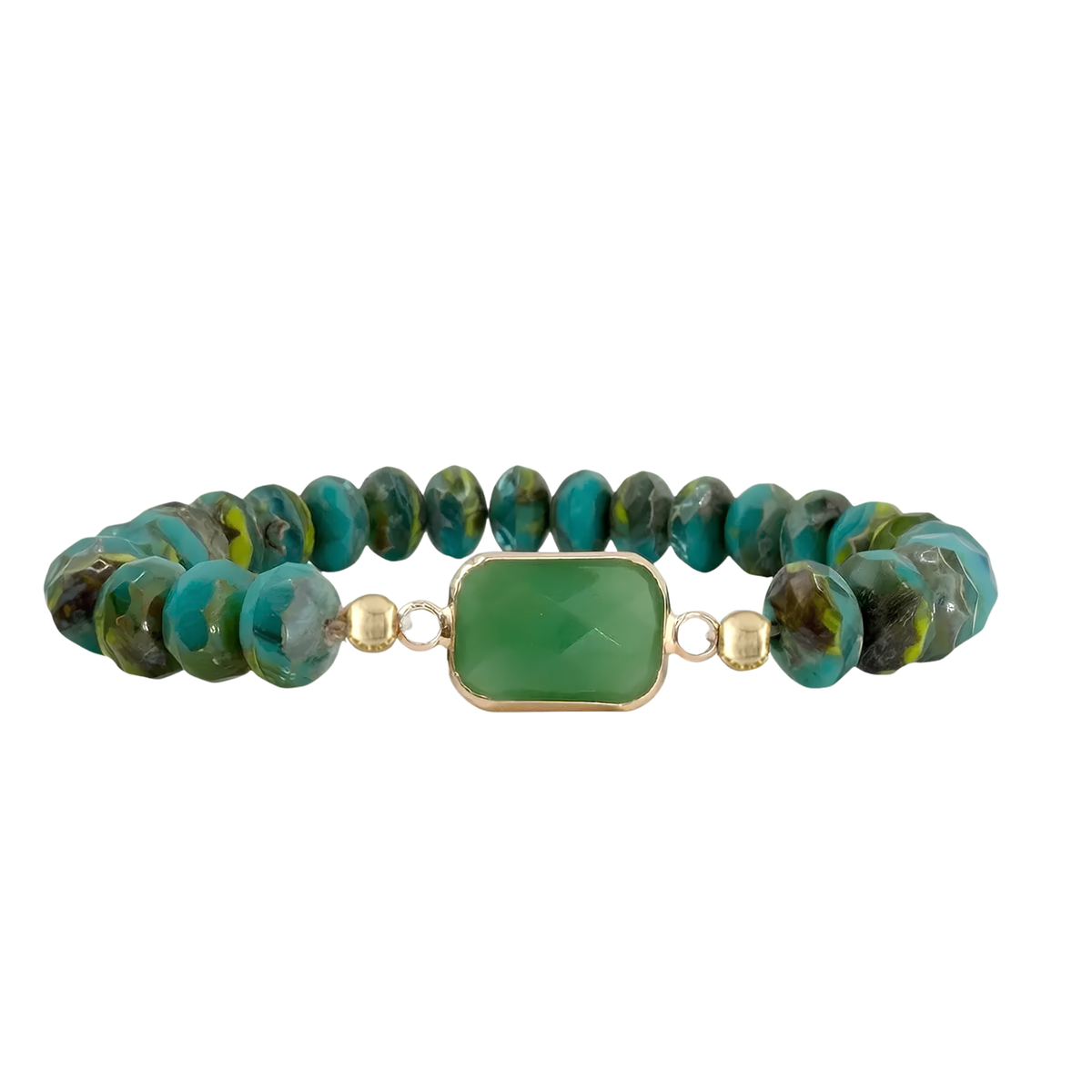 Hailey Crystal Beaded Stretch Bracelet