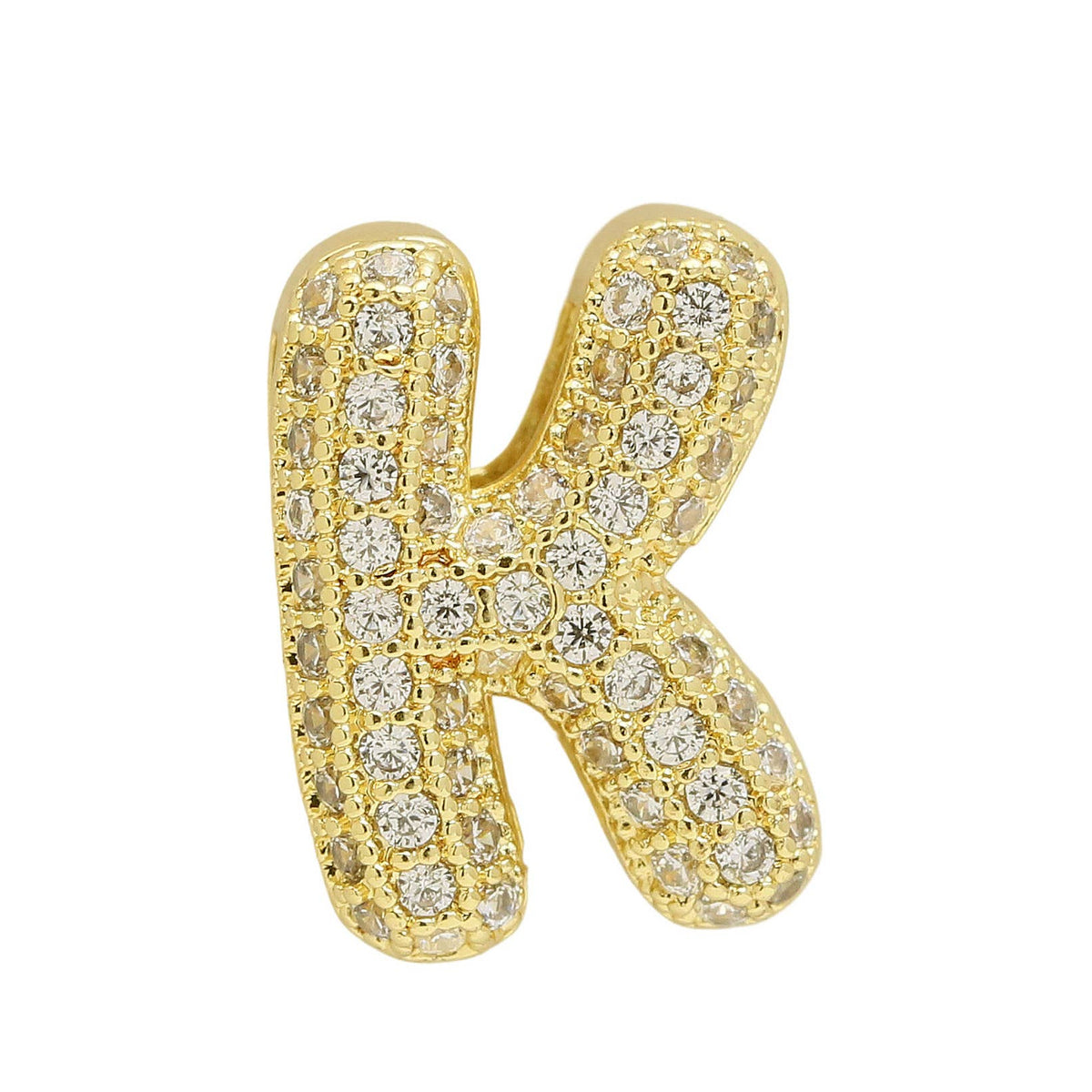 Private label slider initial charm for watch bracelet, silver-toned jewelry accessory with engraved letter design