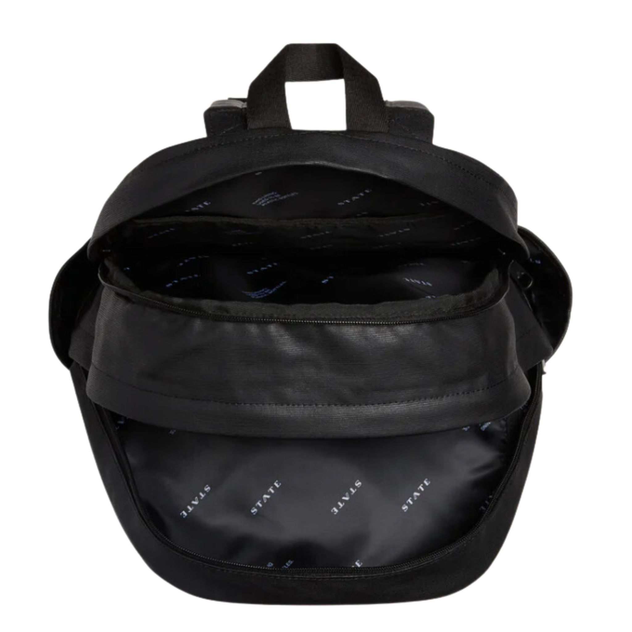 Kane Double Pocket Large Black Coated Backpack - Let's Bag It