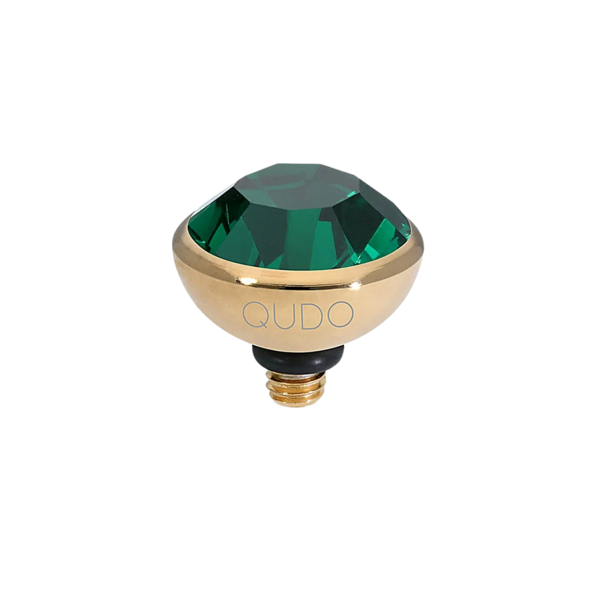 Emerald/Gold Bottone Top 10mm
