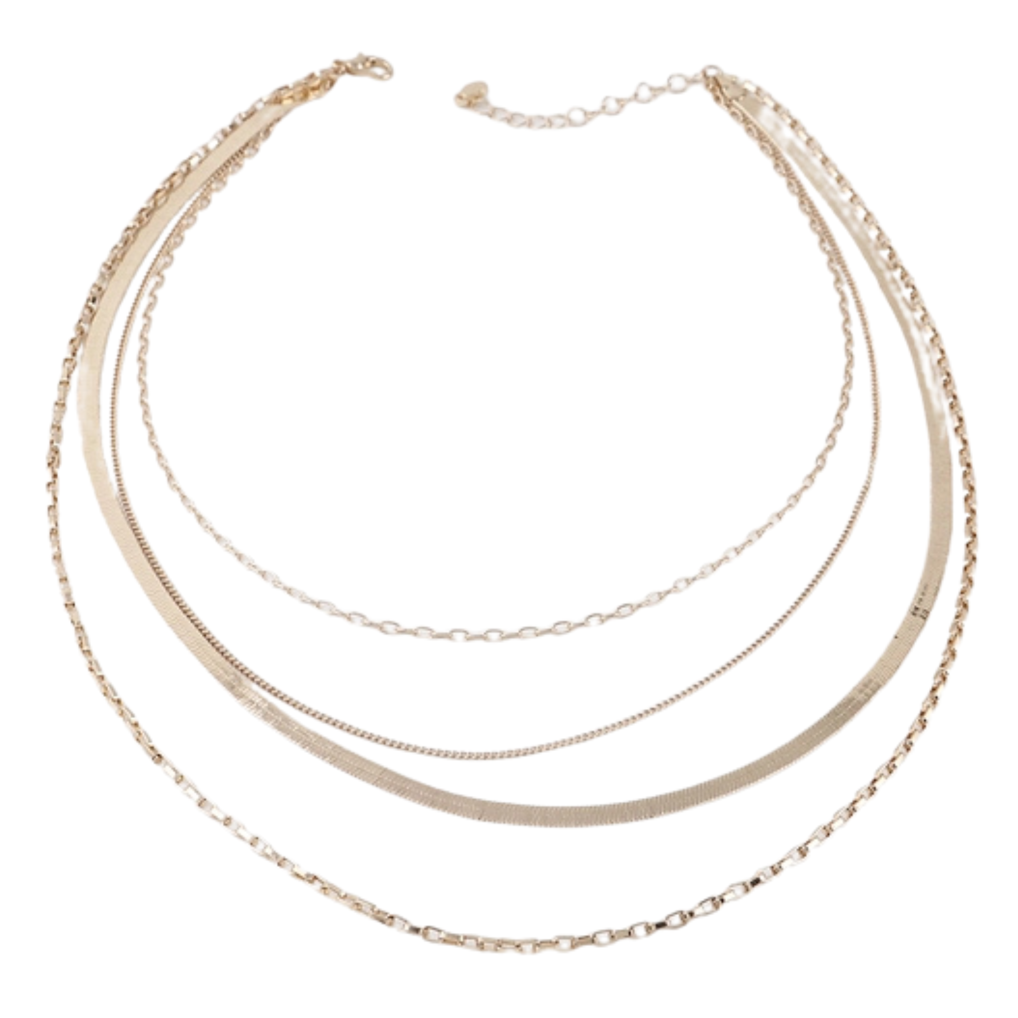 Multi Snake Chain Necklace - Let's Bag It