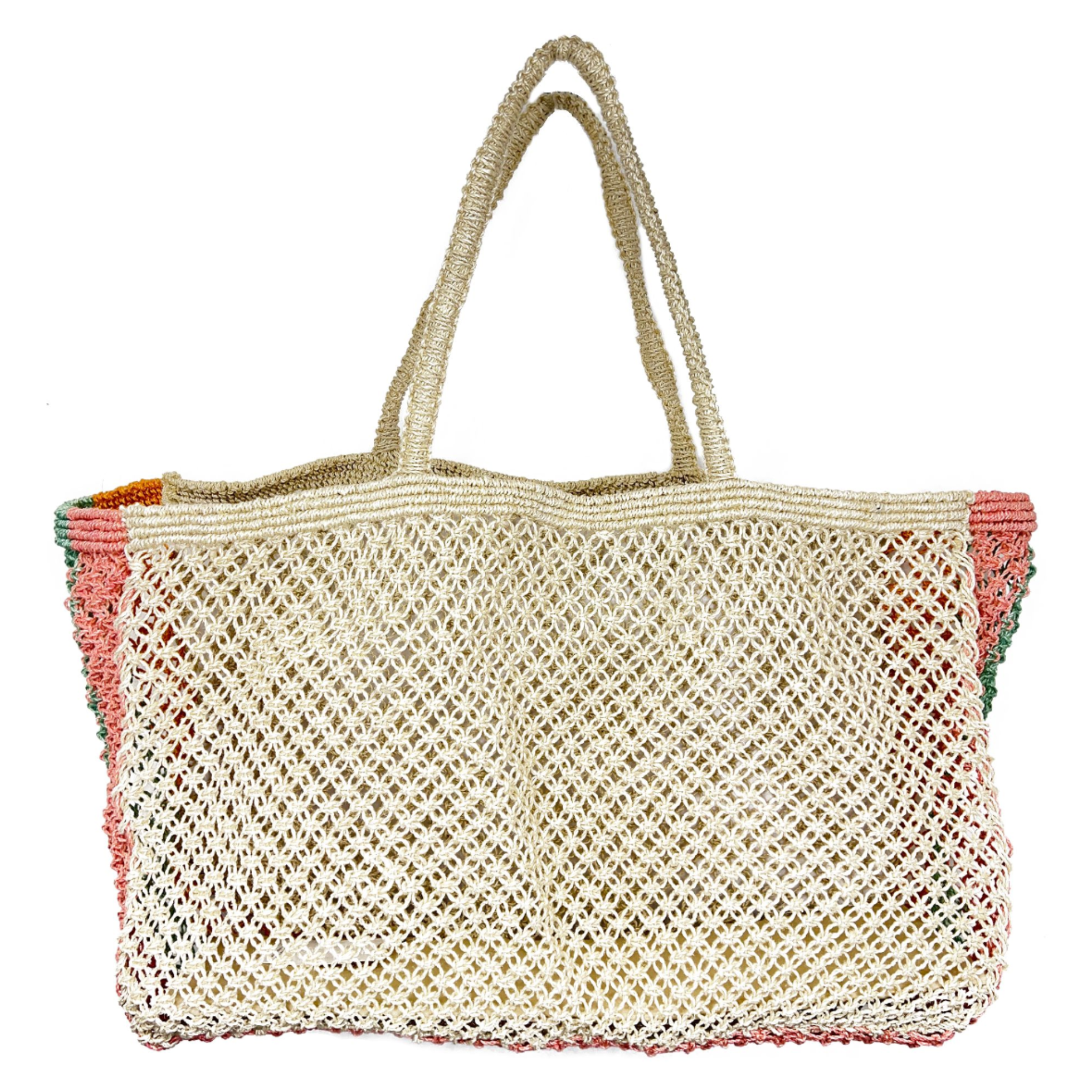 Anju Jewelry Ibiza Tote featuring a spacious design with woven details and sturdy straps, perfect for everyday use.