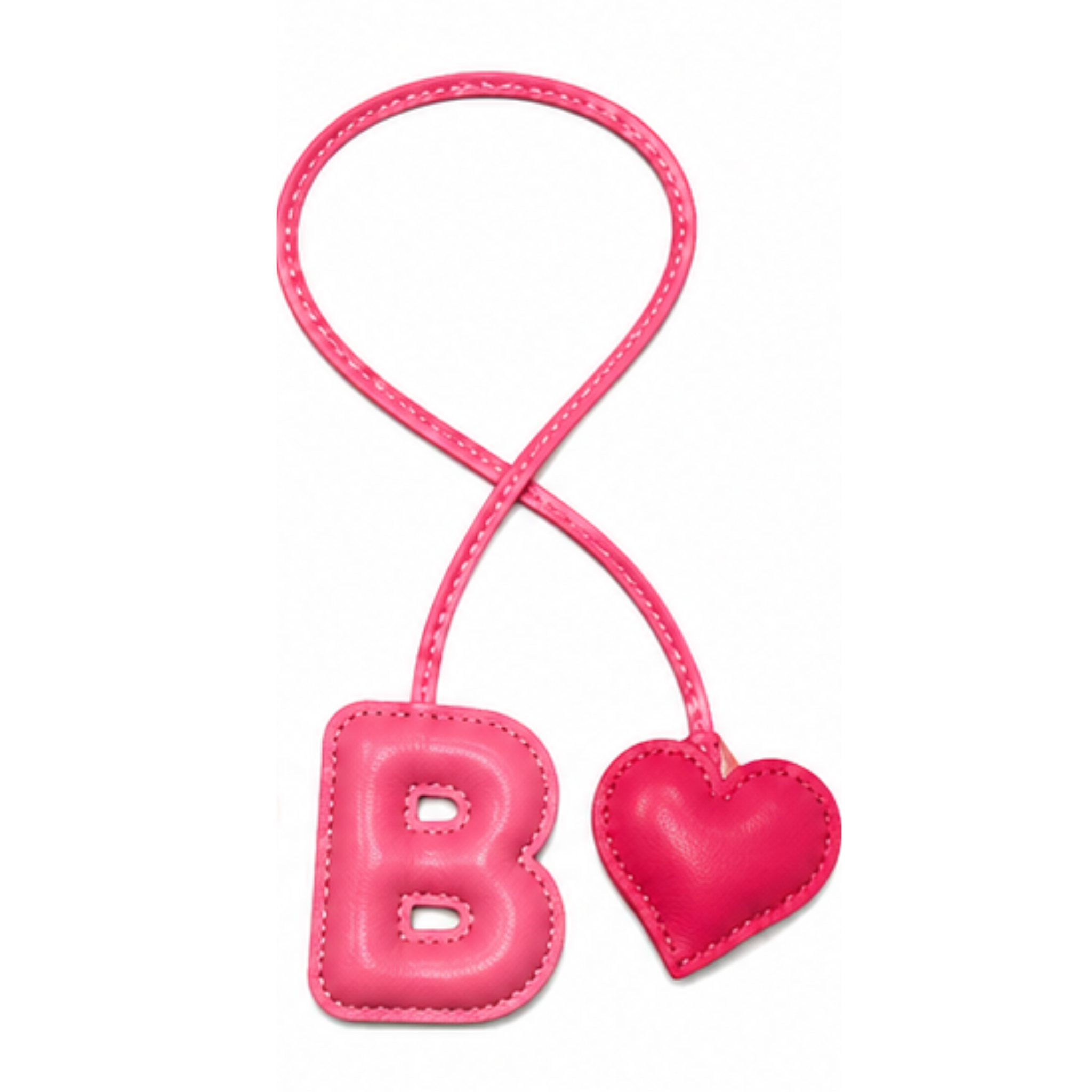 Initial w/ Heart Bag Charms