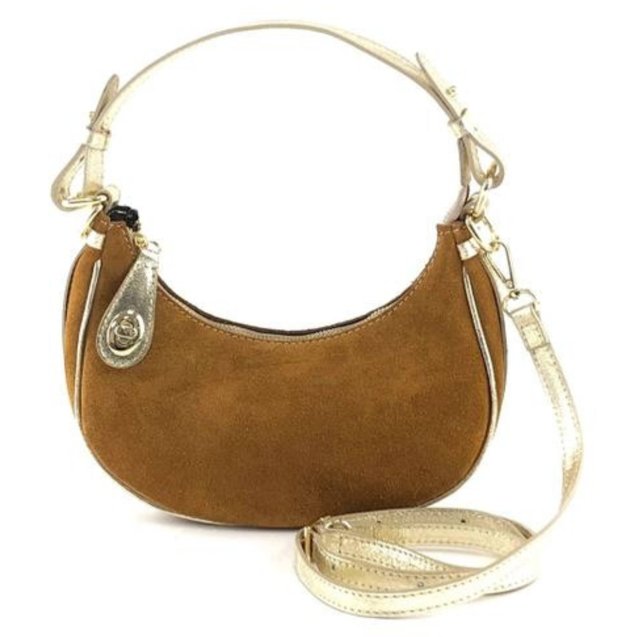 Emery Suede Shimmer Hobo - Let's Bag It