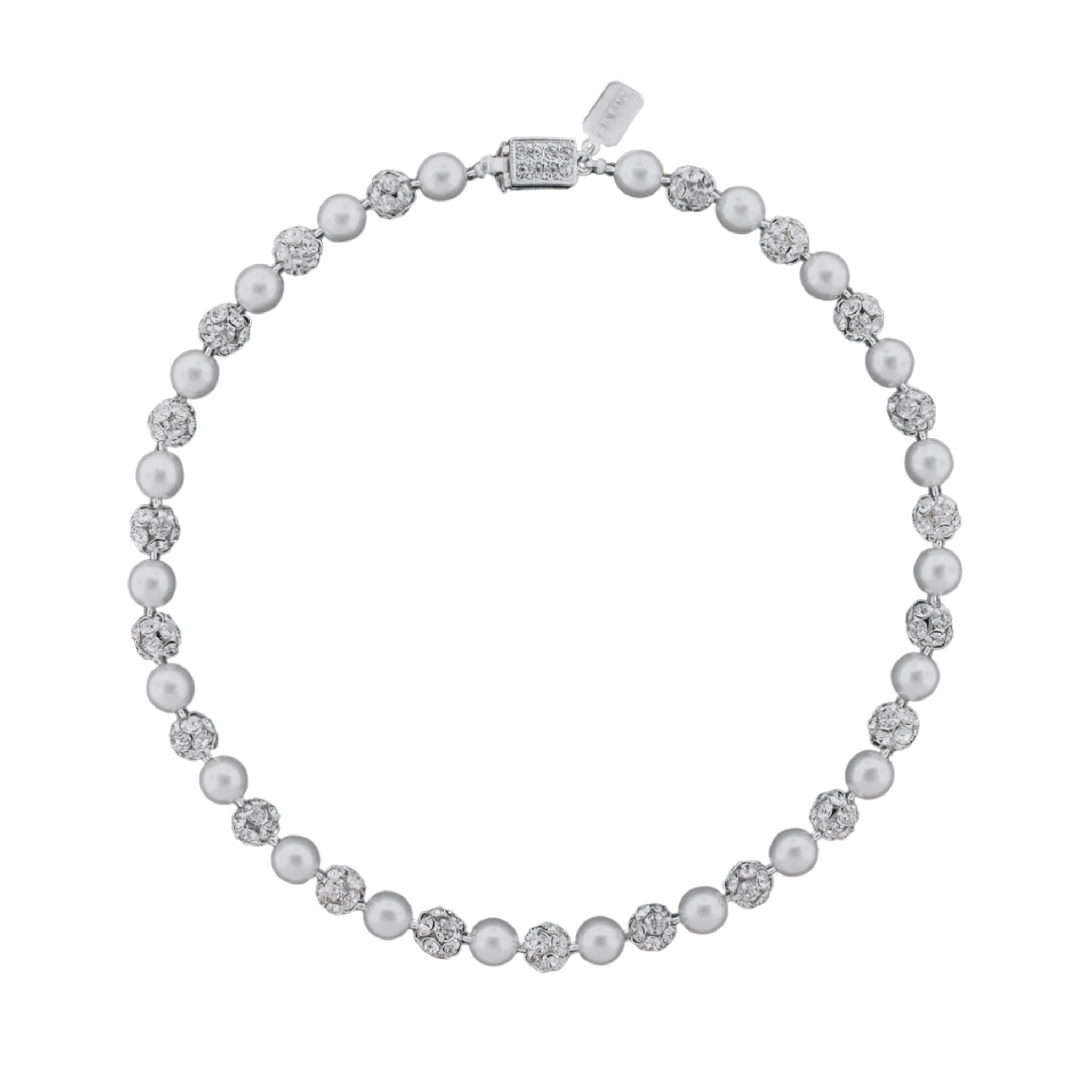 Pearl and CZ necklace - Let's Bag It