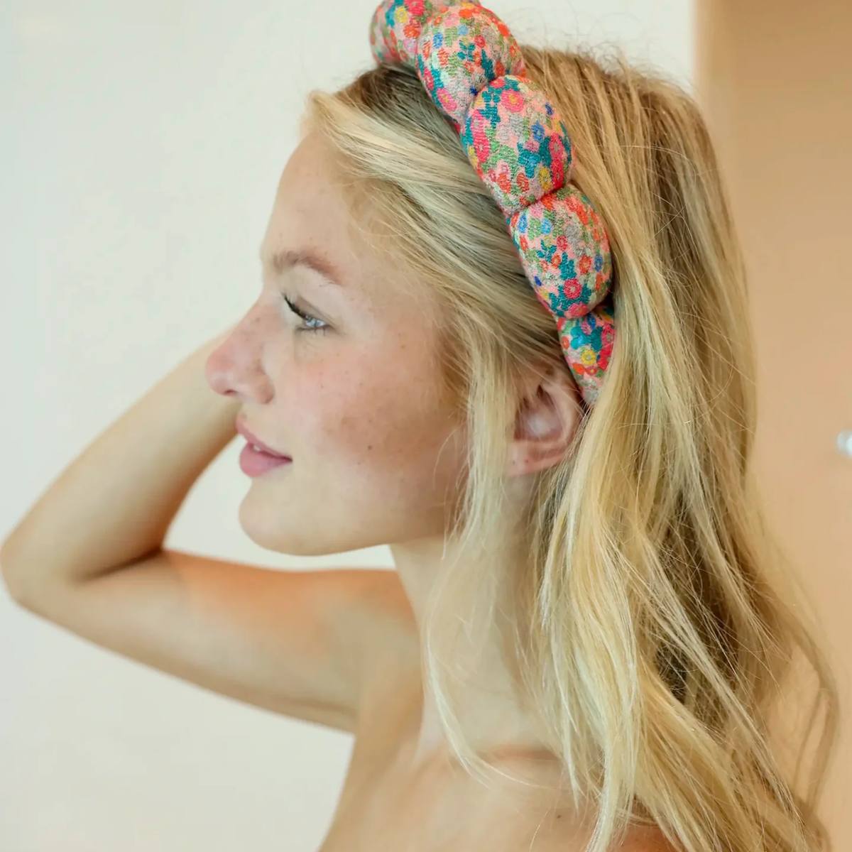 Spa Headband - Vintage Garden Peach