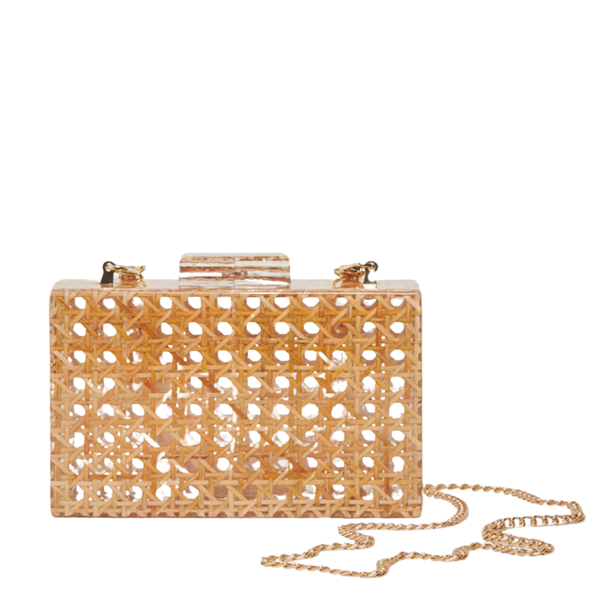 Cane Clutch Natural Multi - Let's Bag It