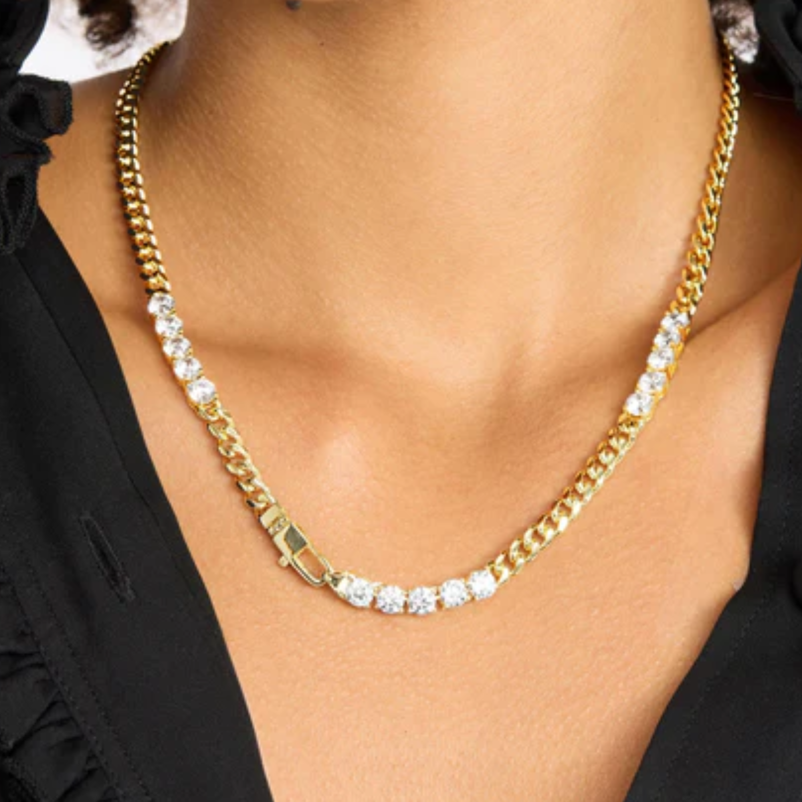Melinda Maria Baby Julian's Obsessed with Diamonds necklace featuring a delicate chain and sparkling diamond pendant.