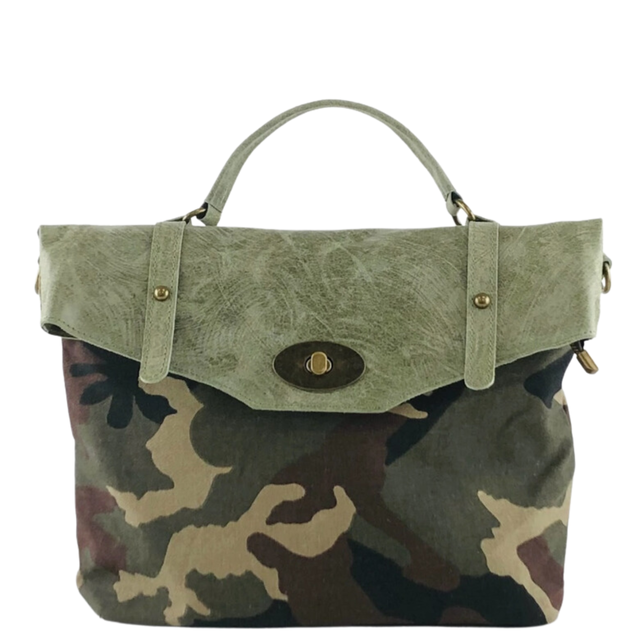 Postina Leonardo Camouflage Canvas Patta Tote - Let's Bag It