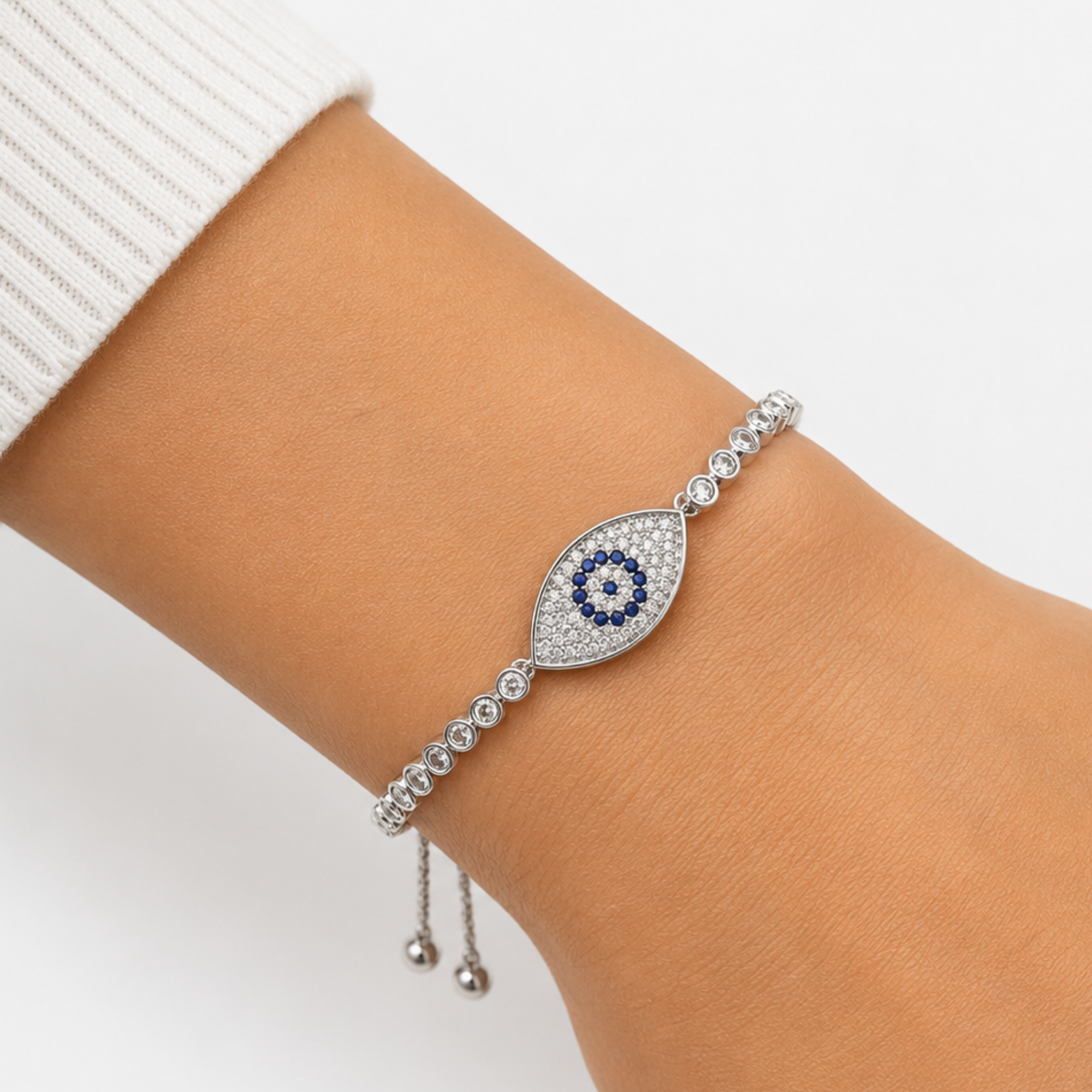 Evil Eye Tennis Bracelet - B1277S