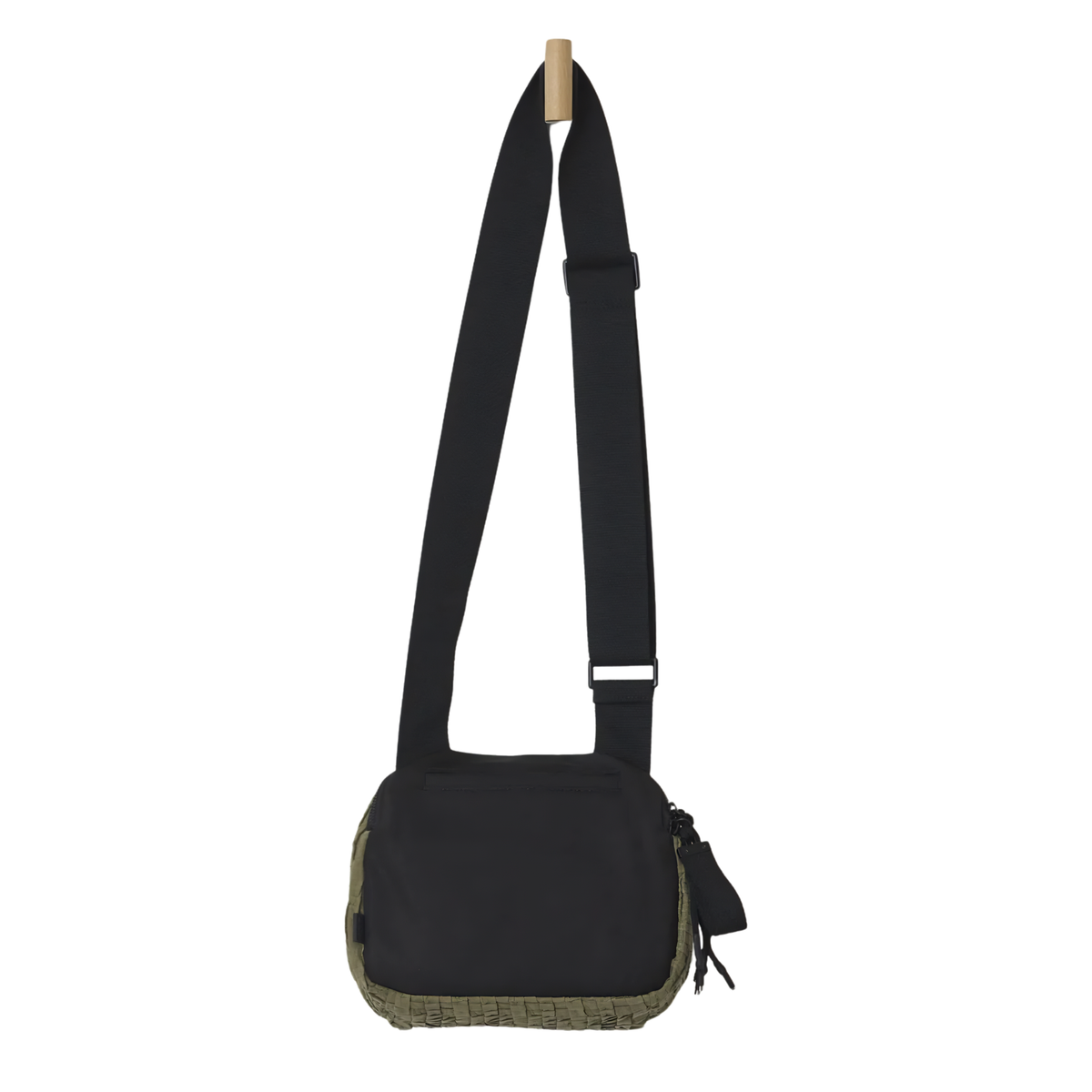 Daniella Lehavi Frankie crossbody bag in sleek leather with adjustable strap and minimalist design, shown on a plain background.