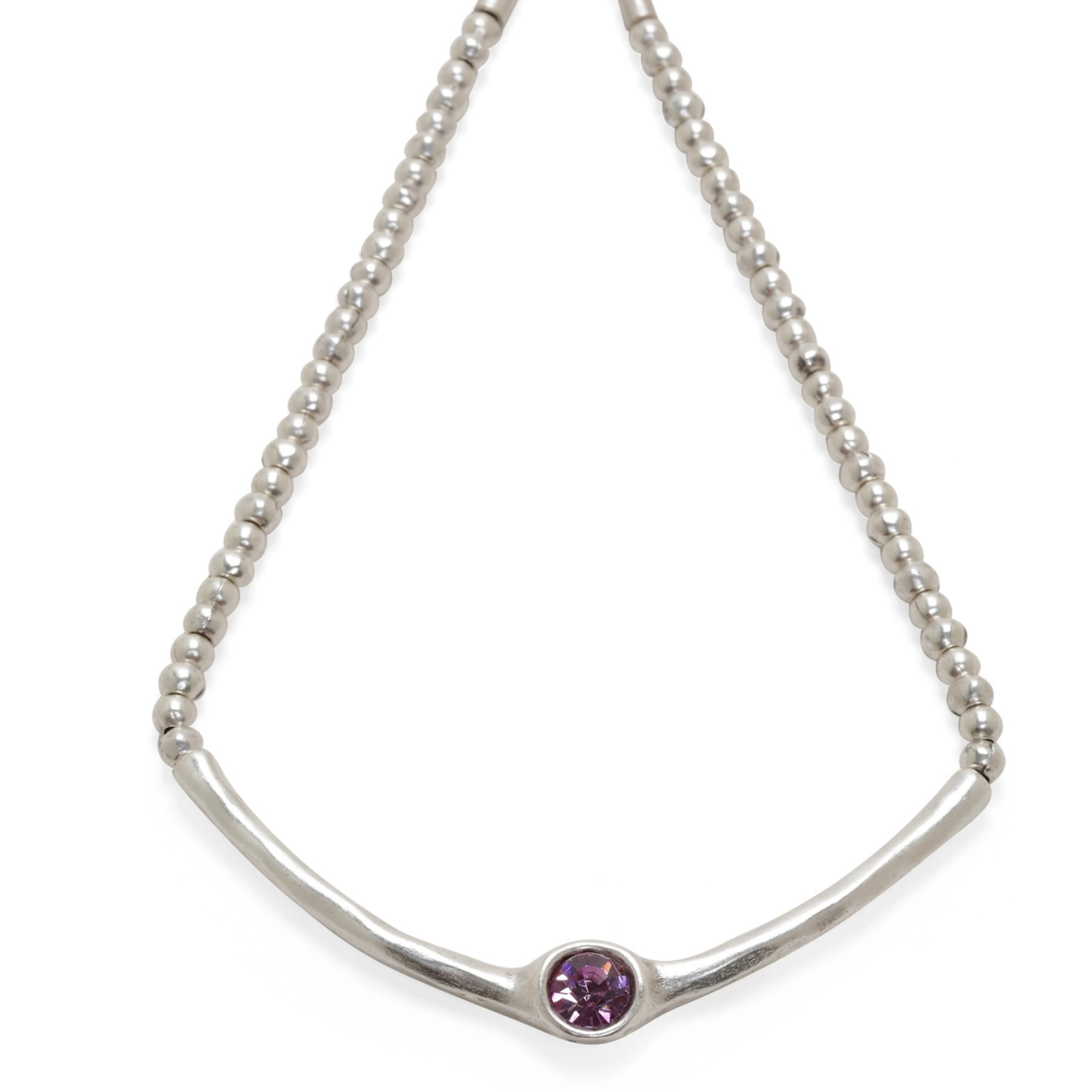 Chanour Solara Blush necklace with delicate chain and blush-colored pendant, elegant jewelry for special occasions.