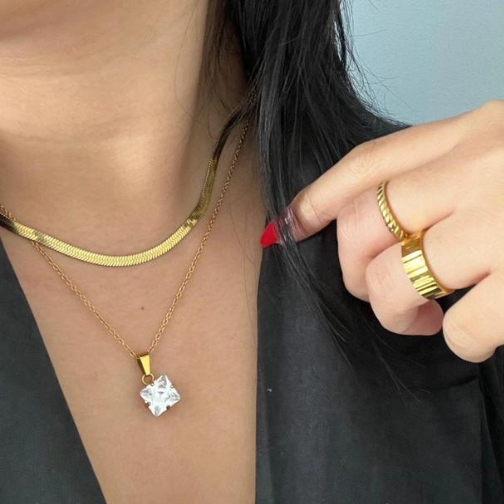 Snake Herringbone Chain | Everyday Chain - Let's Bag It