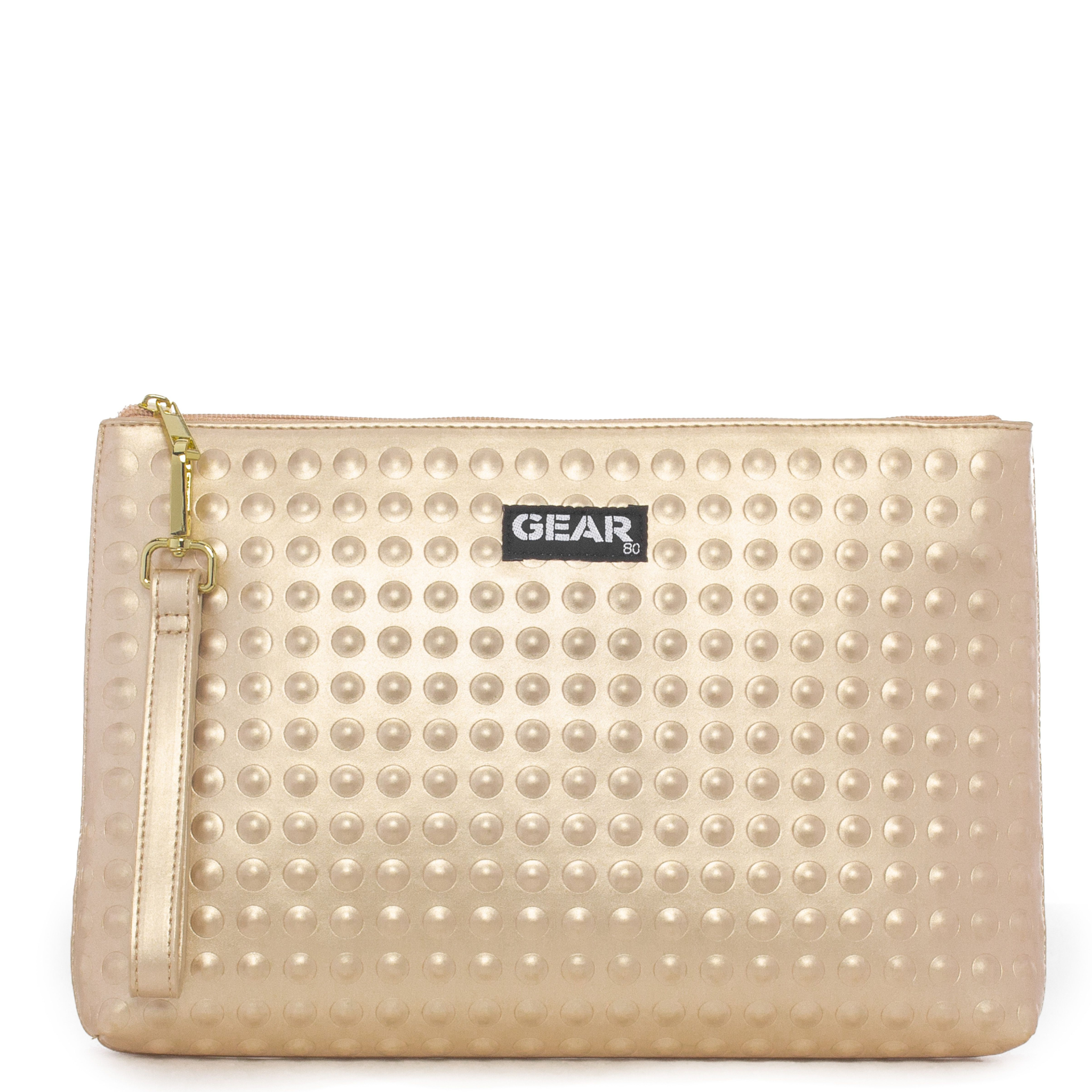 Gear 80 Classic handbag accessory with sleek leather finish and silver hardware, featuring a compact wallet design.