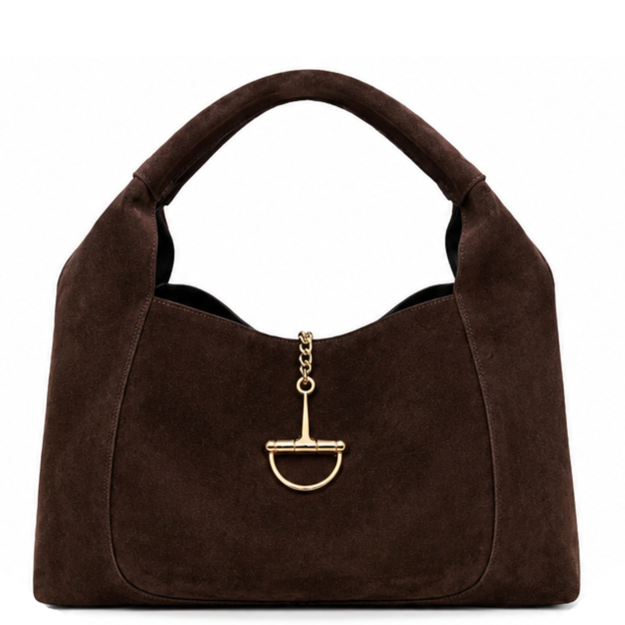 Sveva Suede Large Buckle Bag