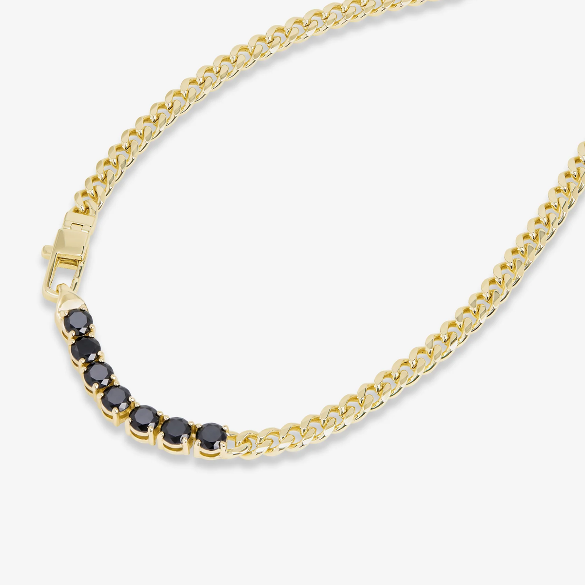 Melinda Maria Julian Loves Diamonds Necklace with 5mm sparkling diamond accents on a delicate chain.
