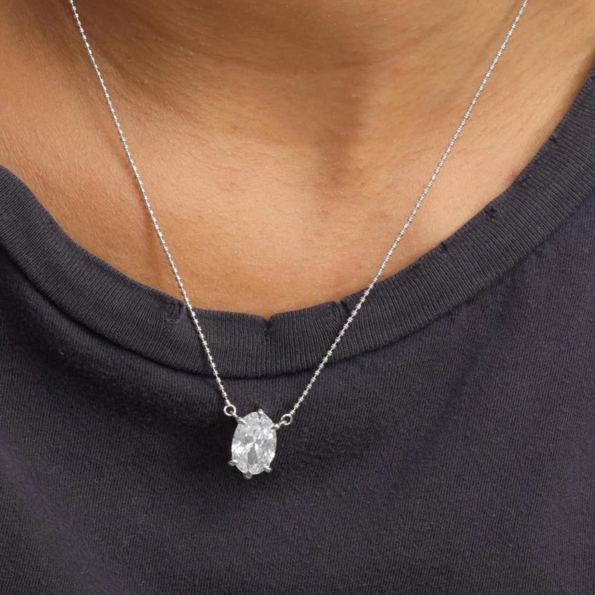 Melinda Maria She's On Point Necklace featuring a delicate chain with a stylish pendant for elegant jewelry styling.