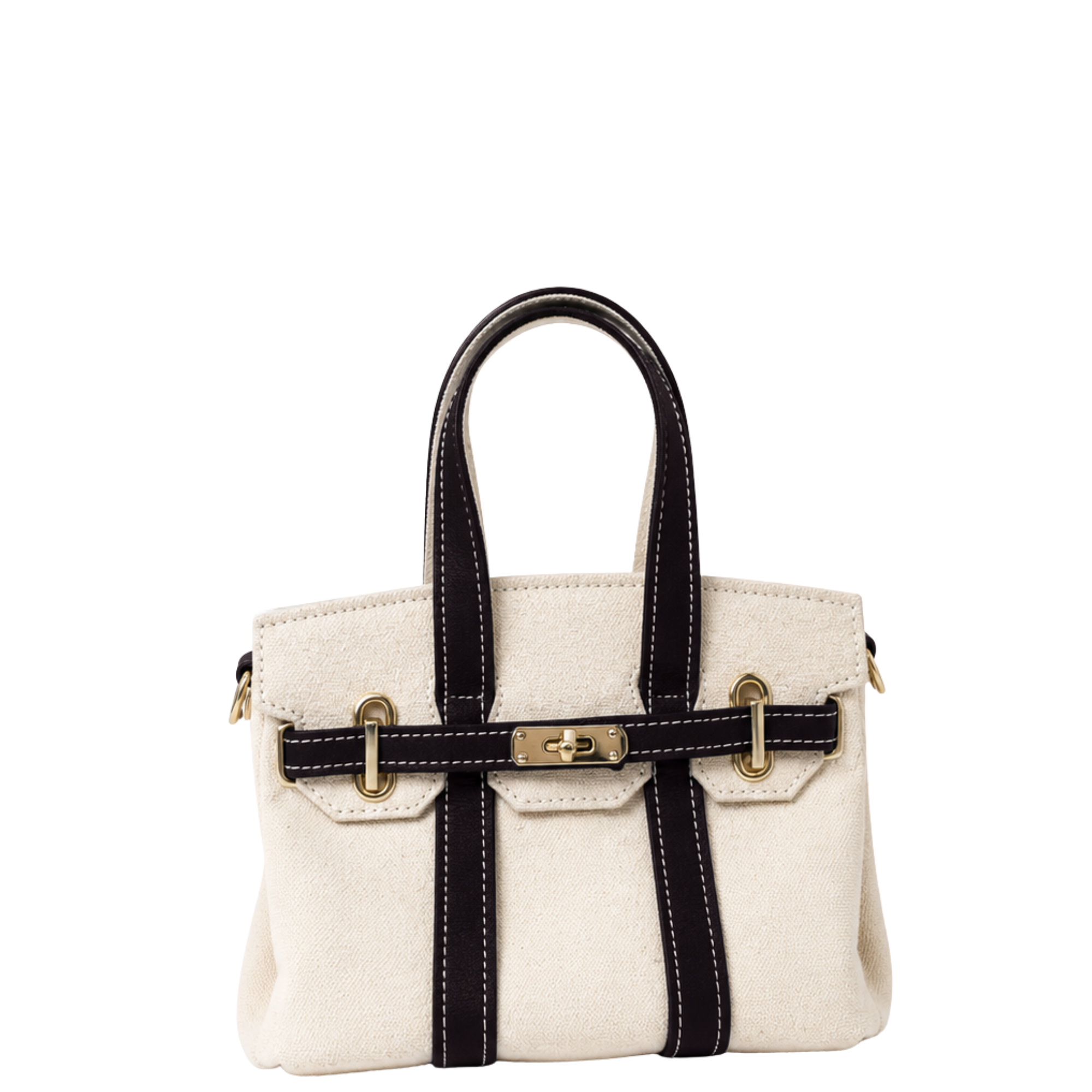 The Nantucket Mini Canvas Tote | Small Canvas Top Handle Crossbody Bag