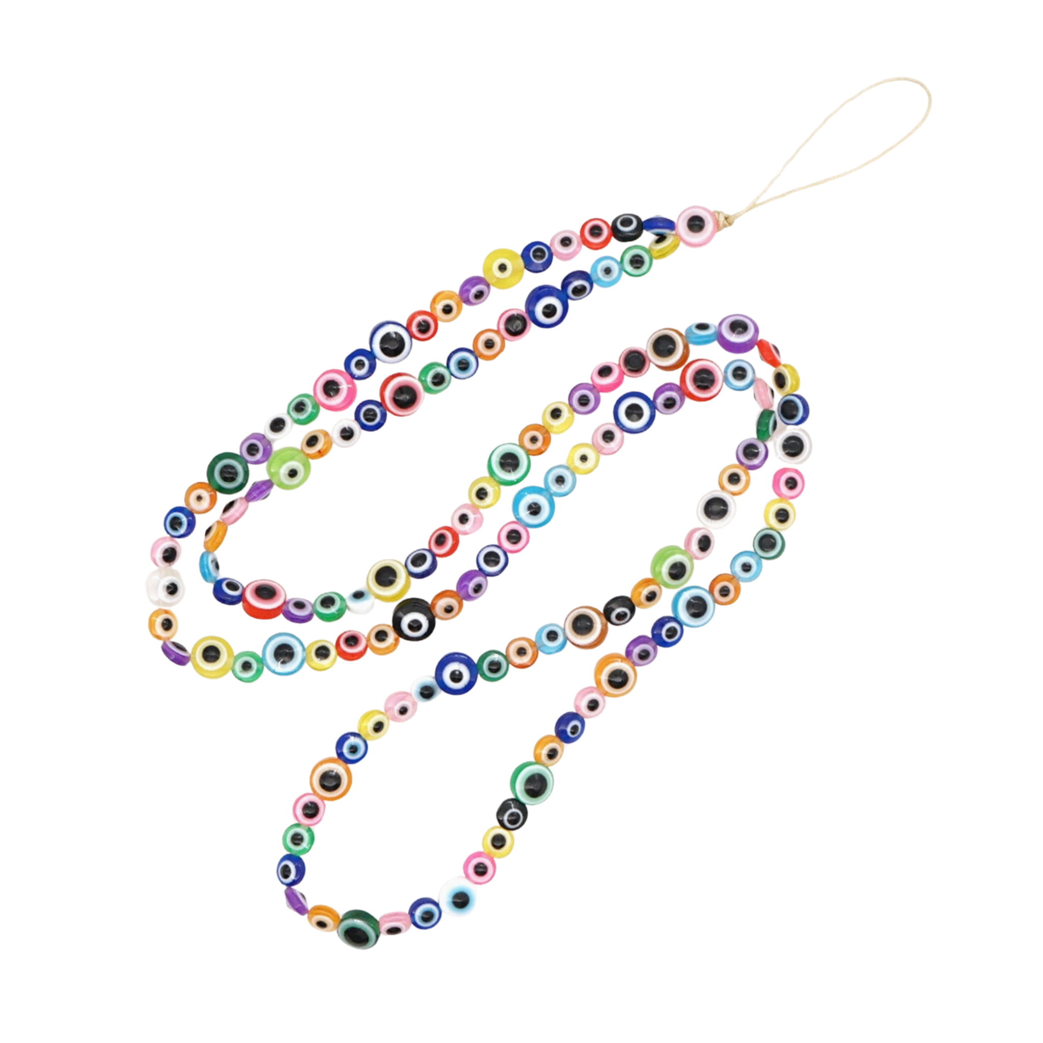 Y2K Evil Eye Beaded Phone Charm Strap Chain - Let's Bag It