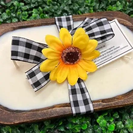 Dough Bowl Soy Candle - "Sunflower Fields"